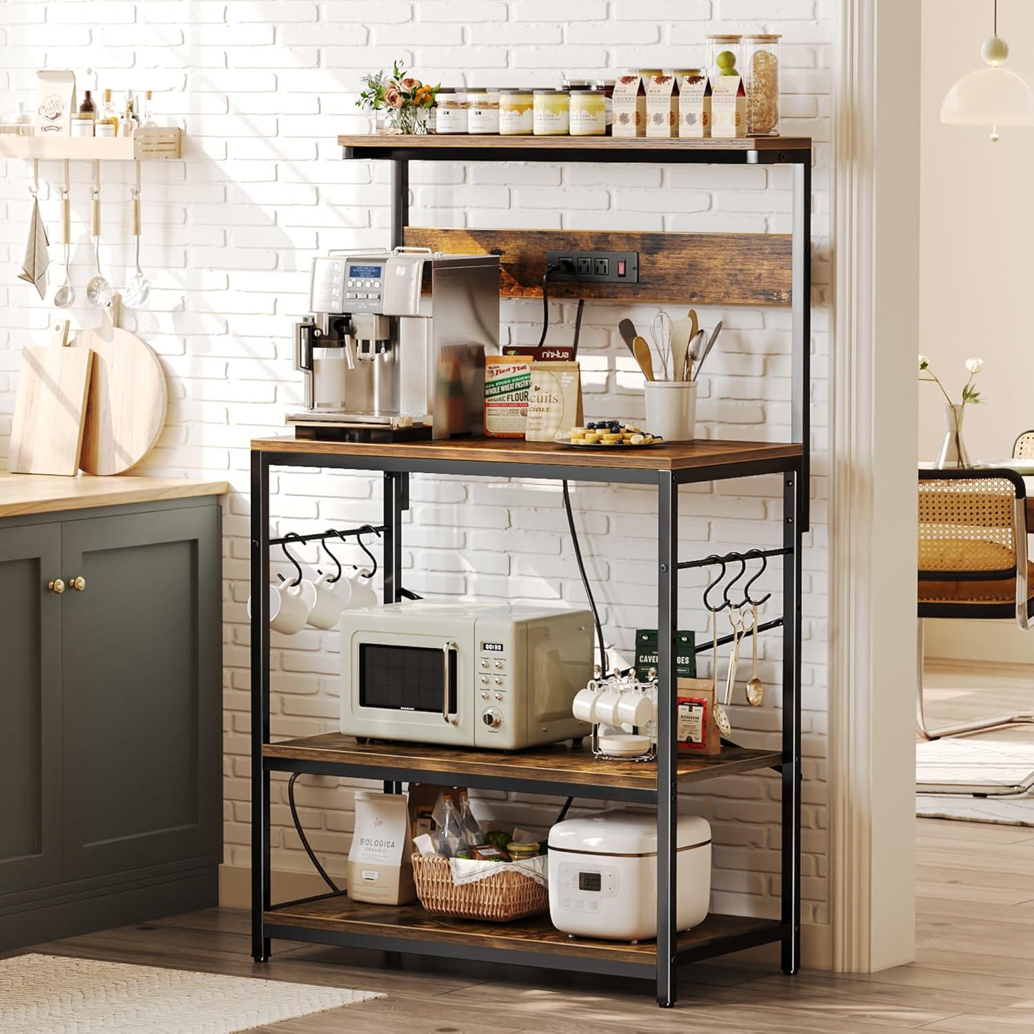 Quintano 31.5'' Baker's Rack with Microwave Compatibility