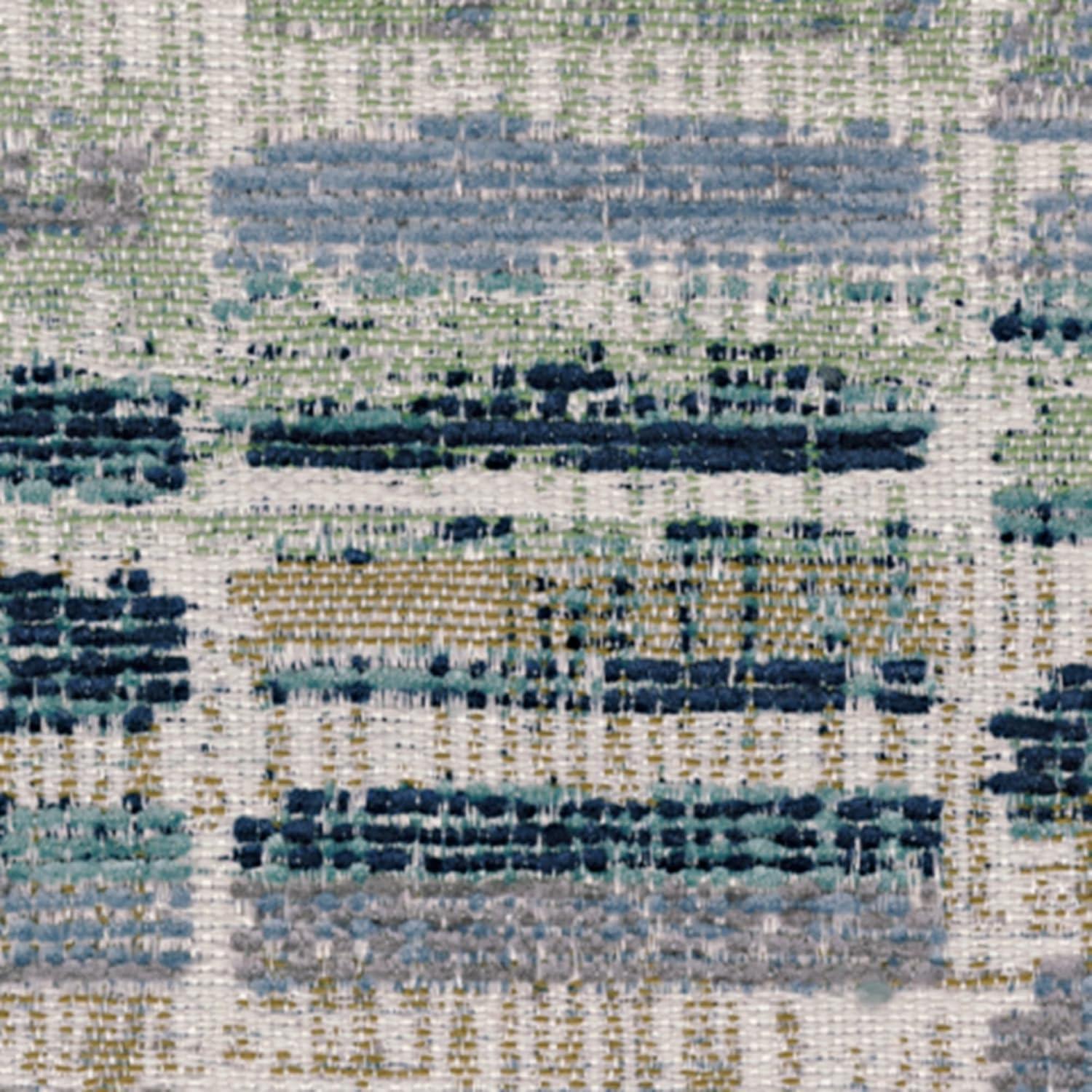 Signature Design by Ashley Valerano Blue & Beige Accent Chair