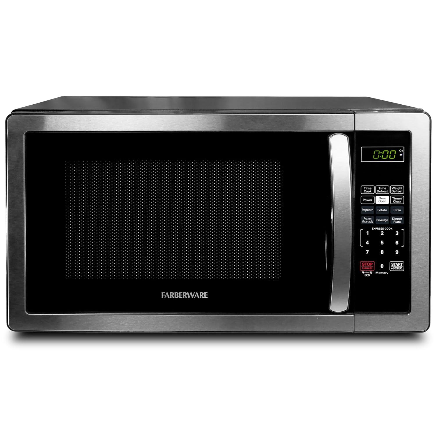 Farberware Farberware Classic Countertop Microwave Oven, 1.1 Cubic Feet cu. ft., 1000 watts, with Child Lock FMO11AHTBKB