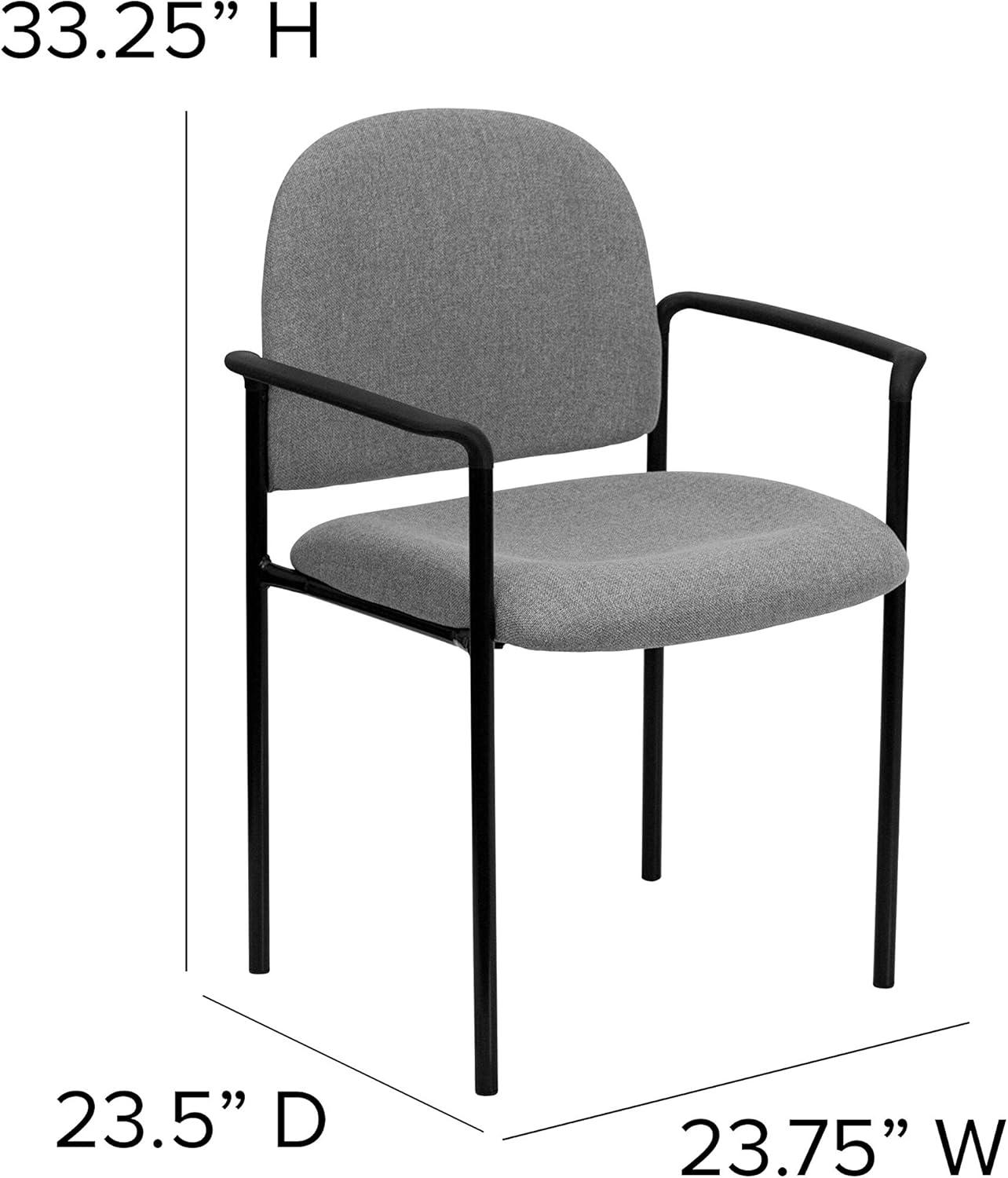 Prather Stackable Steel Ergonomic Side Reception Chair by Flash Furniture