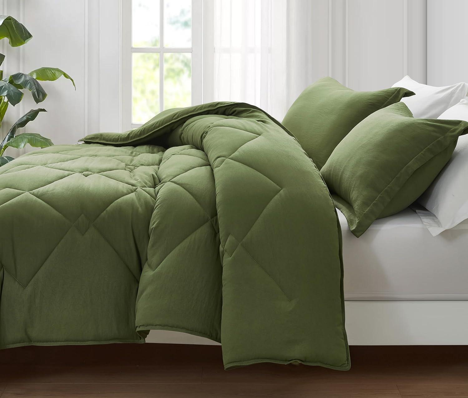 Chezmoi Collection Logan Solid Comforter Set