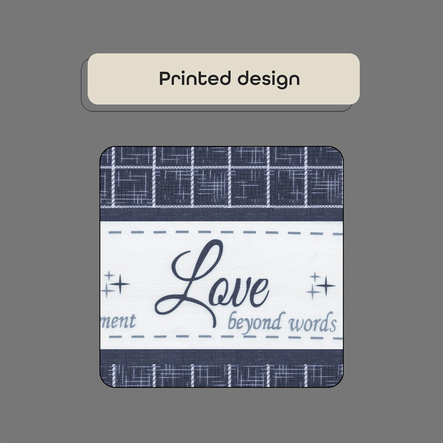 Achim Live, Love, Laugh Window Curtain Tier Pair and Valance Set