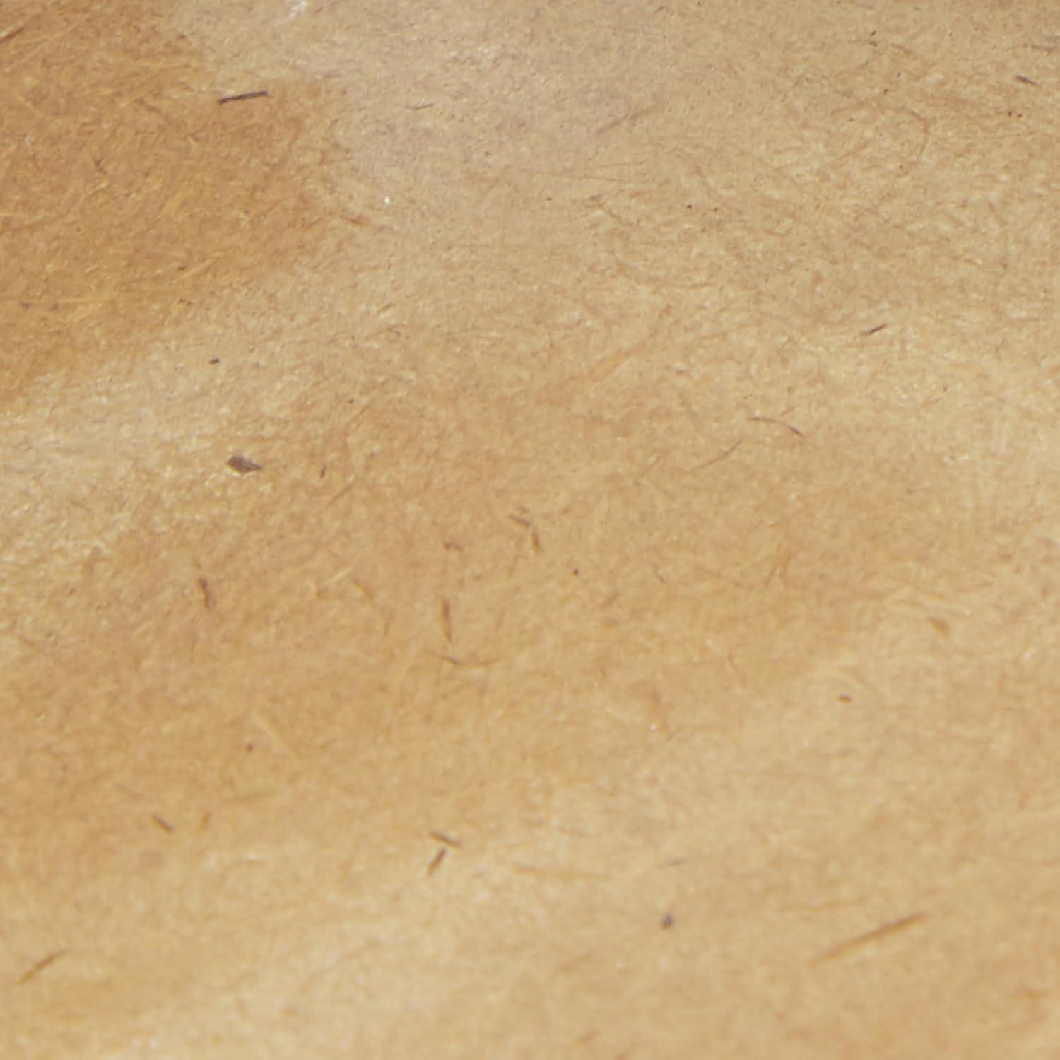 Olivia & May Set of 2 Traditional Whitewashed Natural Mango Wood Serving Trays Brown: Ottoman Style, with Handles