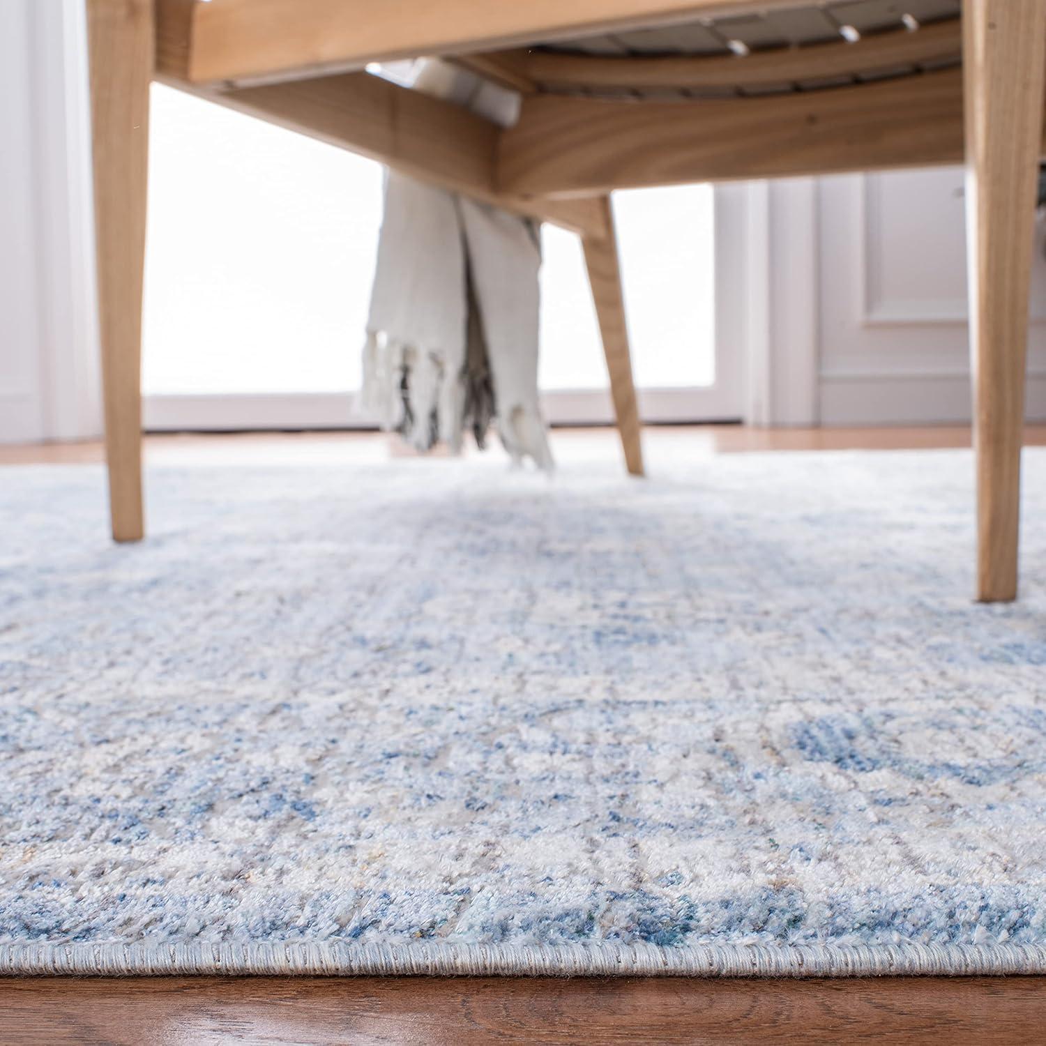 Dream DRM402 Power Loomed Accent Rug - Grey/Turquoise - 2'6"x4' - Safavieh.