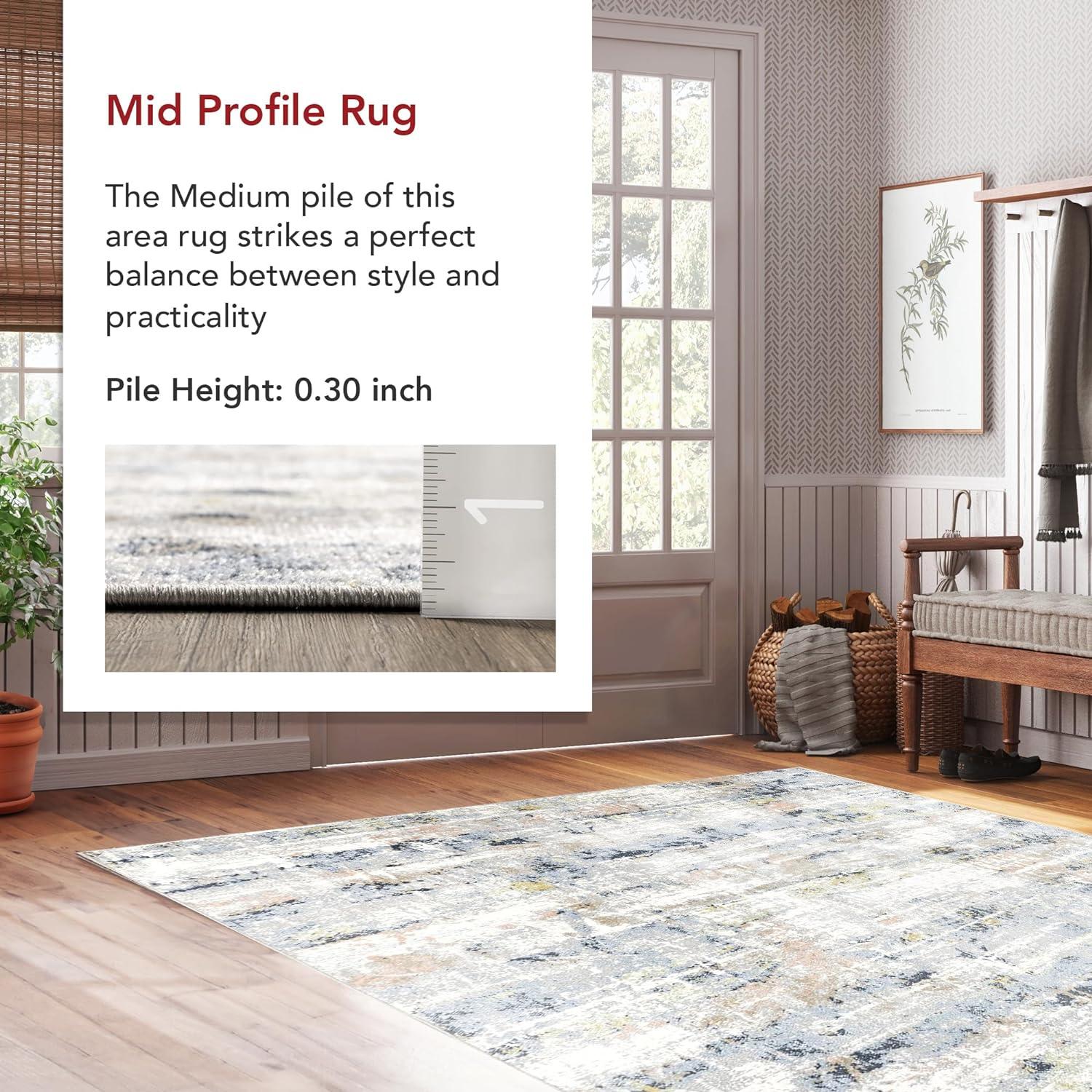 Nuloom Aaliyah Casual Abstract Machine Washable Indoor Area Rug