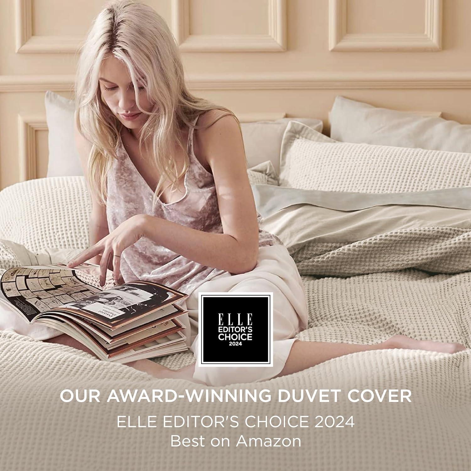 Bedsure Bedsure 100% Cotton Waffle Weave Duvet Cover