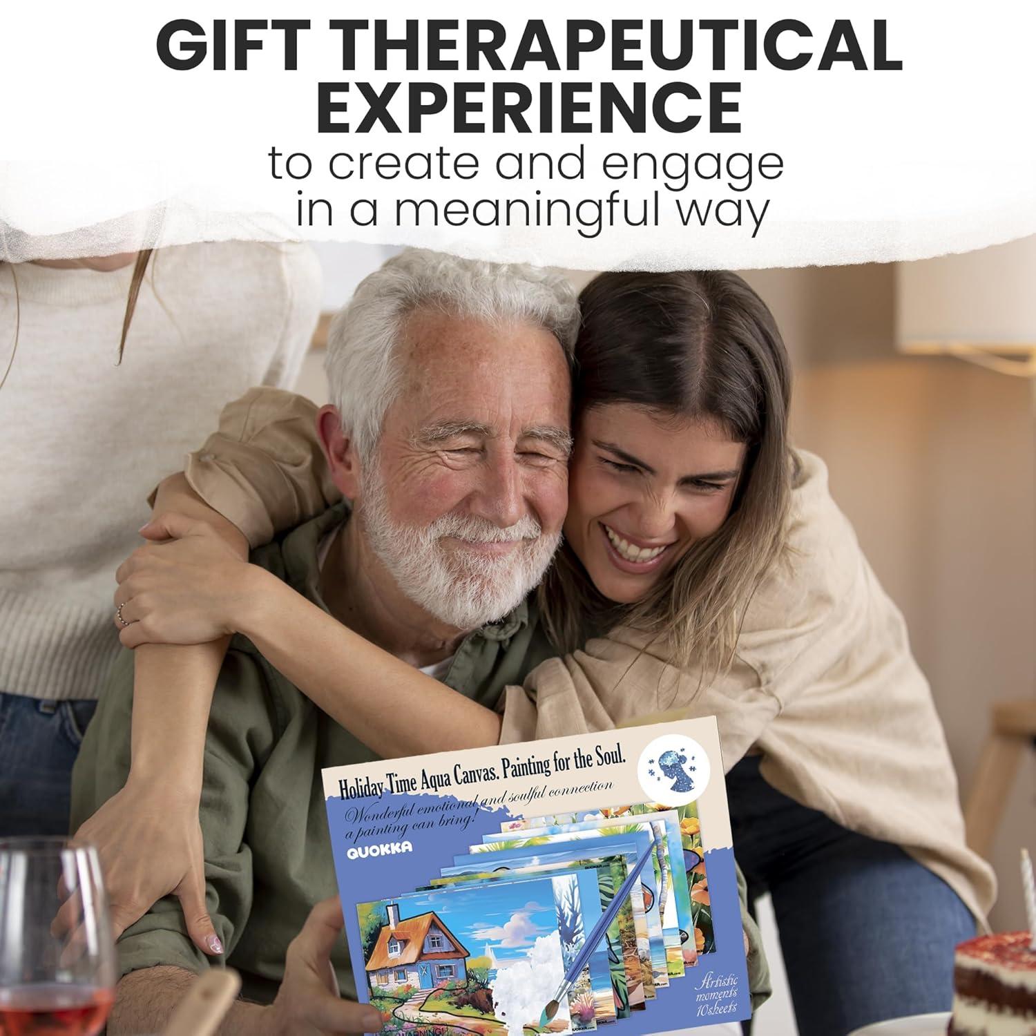 QUOKKA 10PACK Water Painting Dementia Activities for Seniors - Farm Memories - Alzheimers Products for Elderly - Activities for People with Dementia - Crafts for Seniors