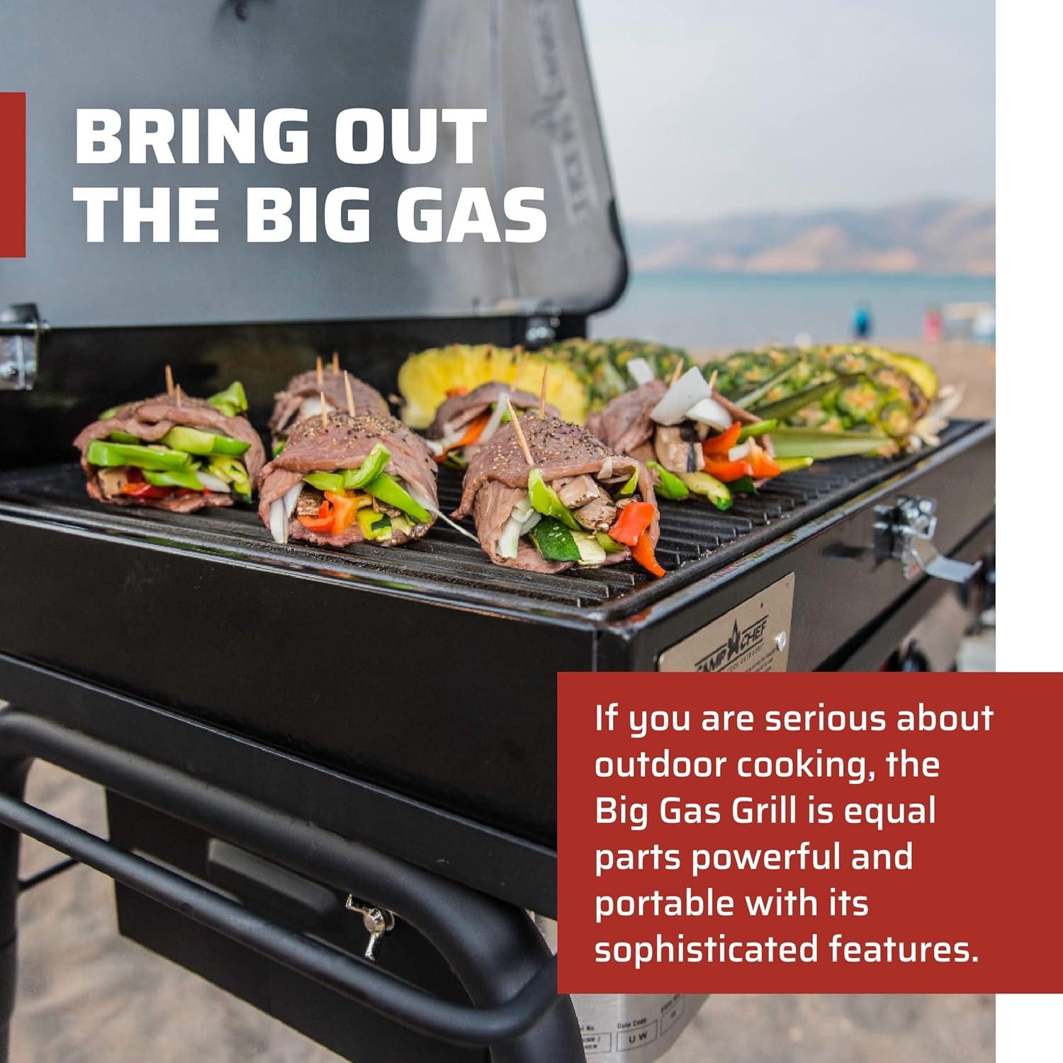 Camp Chef Big Gas Grill 16 Outdoor Stove with BBQ Box Accessory, SPG90B, 90,000 BTU Propane