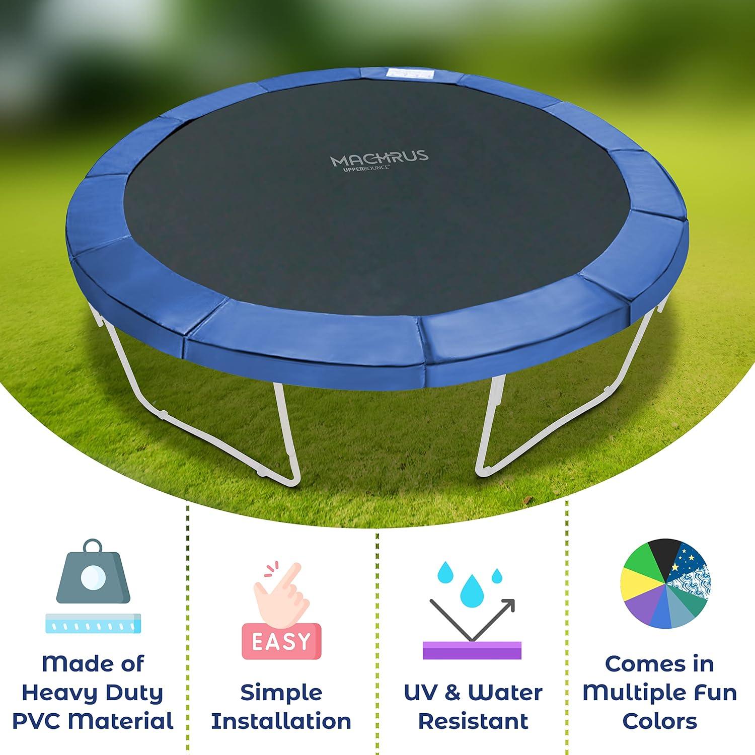 Upper Bounce Blue PVC Trampoline Safety Pad for 12' Round Trampolines