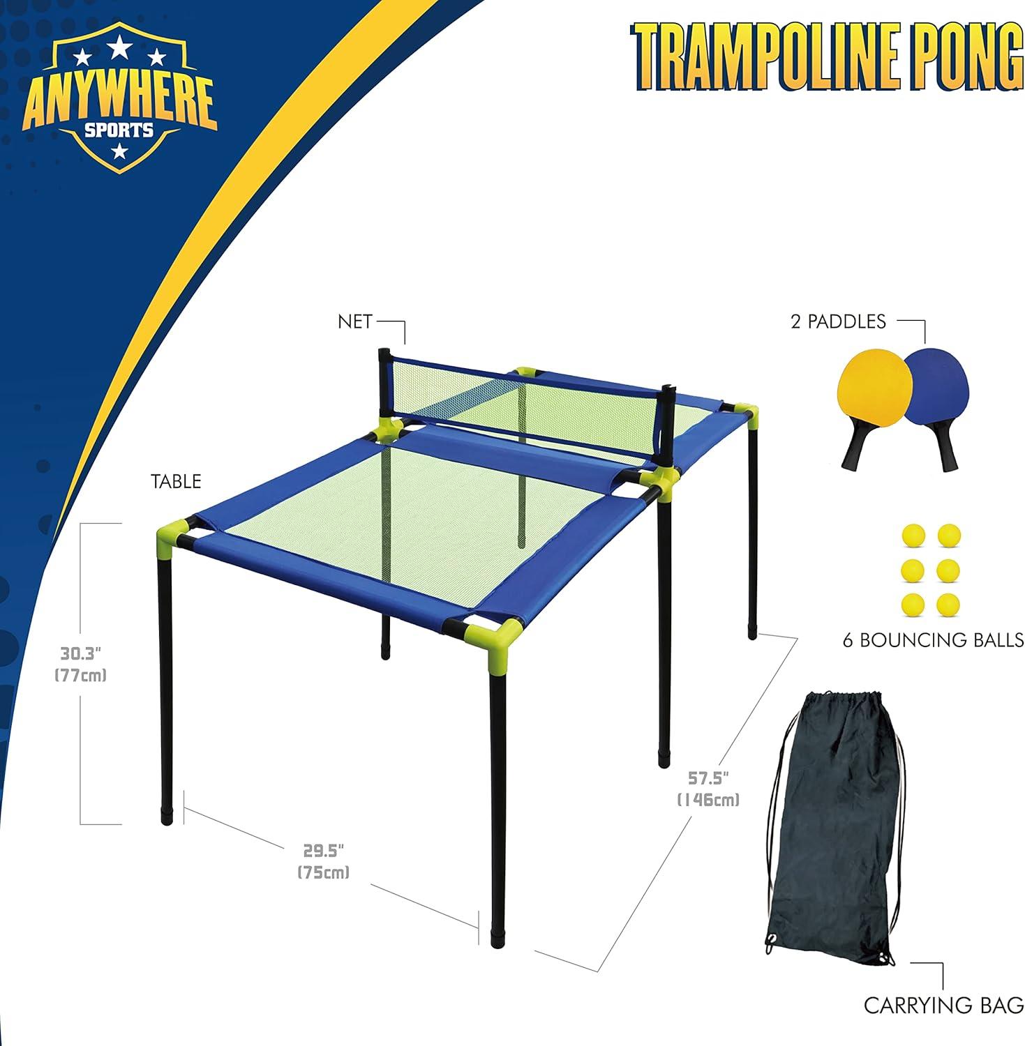Thin Air Trampoline Pong & Table Tennis - 29pc