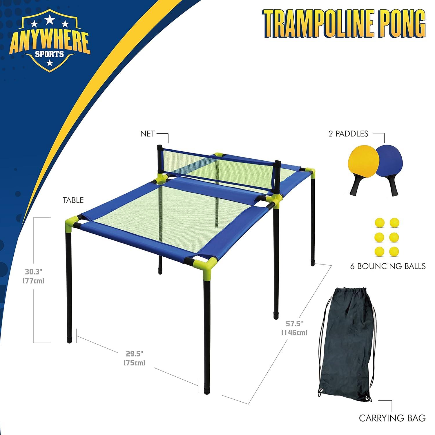 Thin Air Trampoline Pong & Table Tennis - 29pc