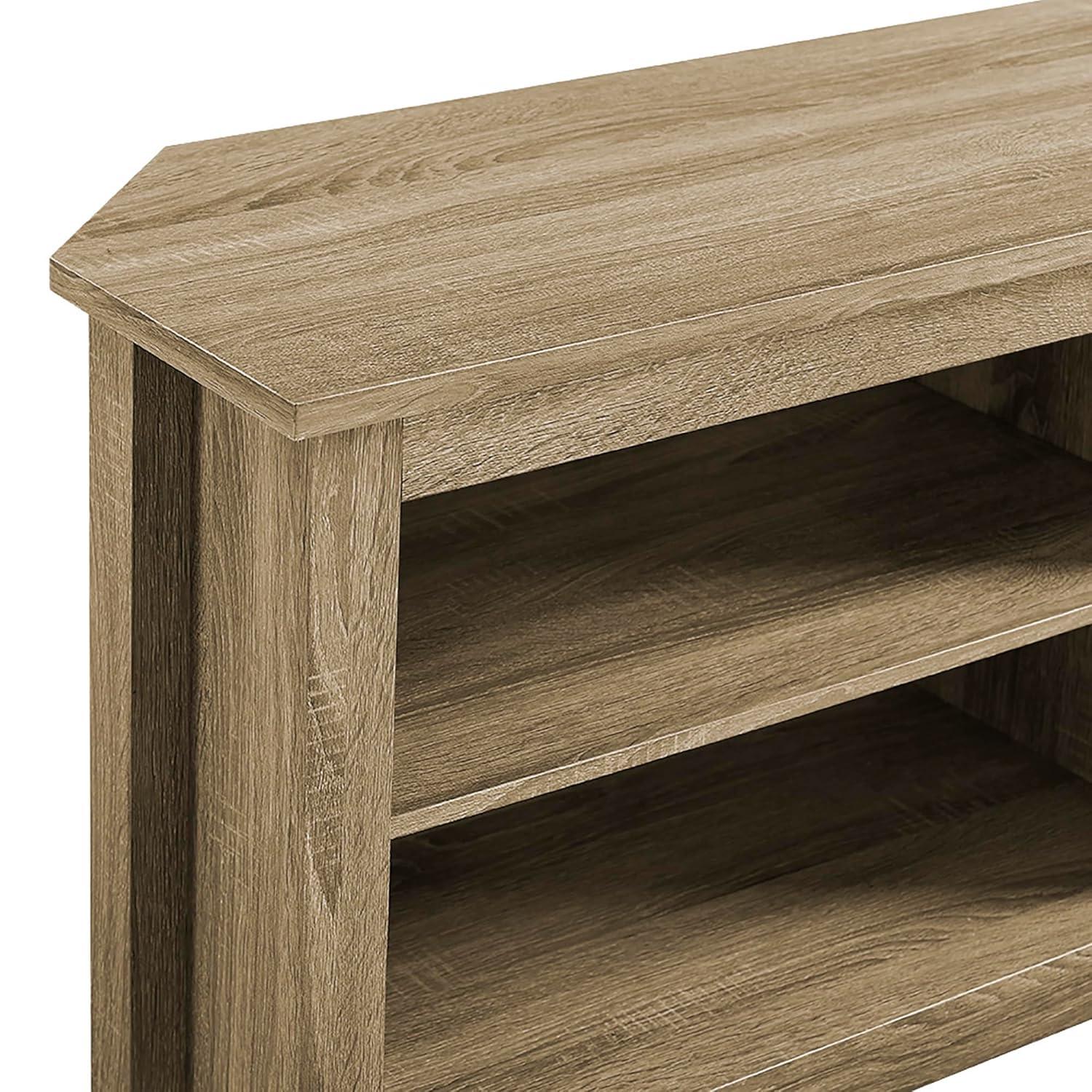 Woven Paths Transitional Corner TV Stand for TVs up to 65", Driftwood