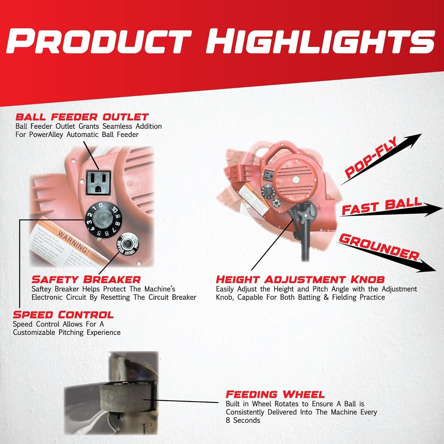 Trend Sports Base Hit Real Pitching Machine