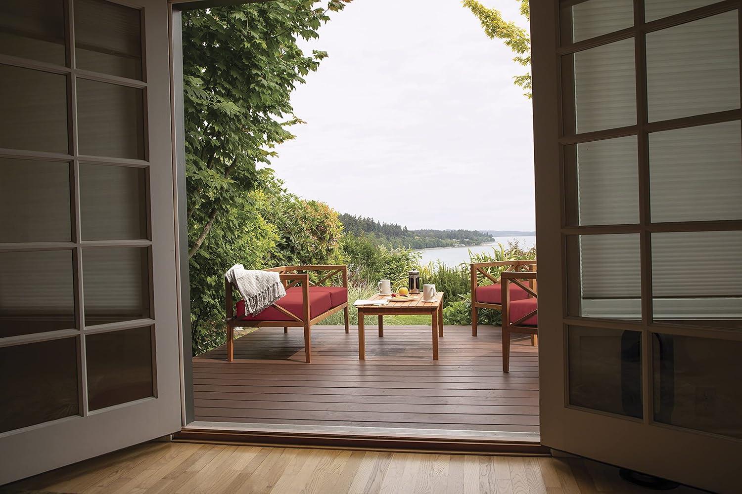 Classic Accessories Ravenna Water-Resistant 17 x 15 x 2 Inch Rectangle Outdoor Seat Cushion Slip Cover, Patio Furniture Chair Cushion Cover, Spice