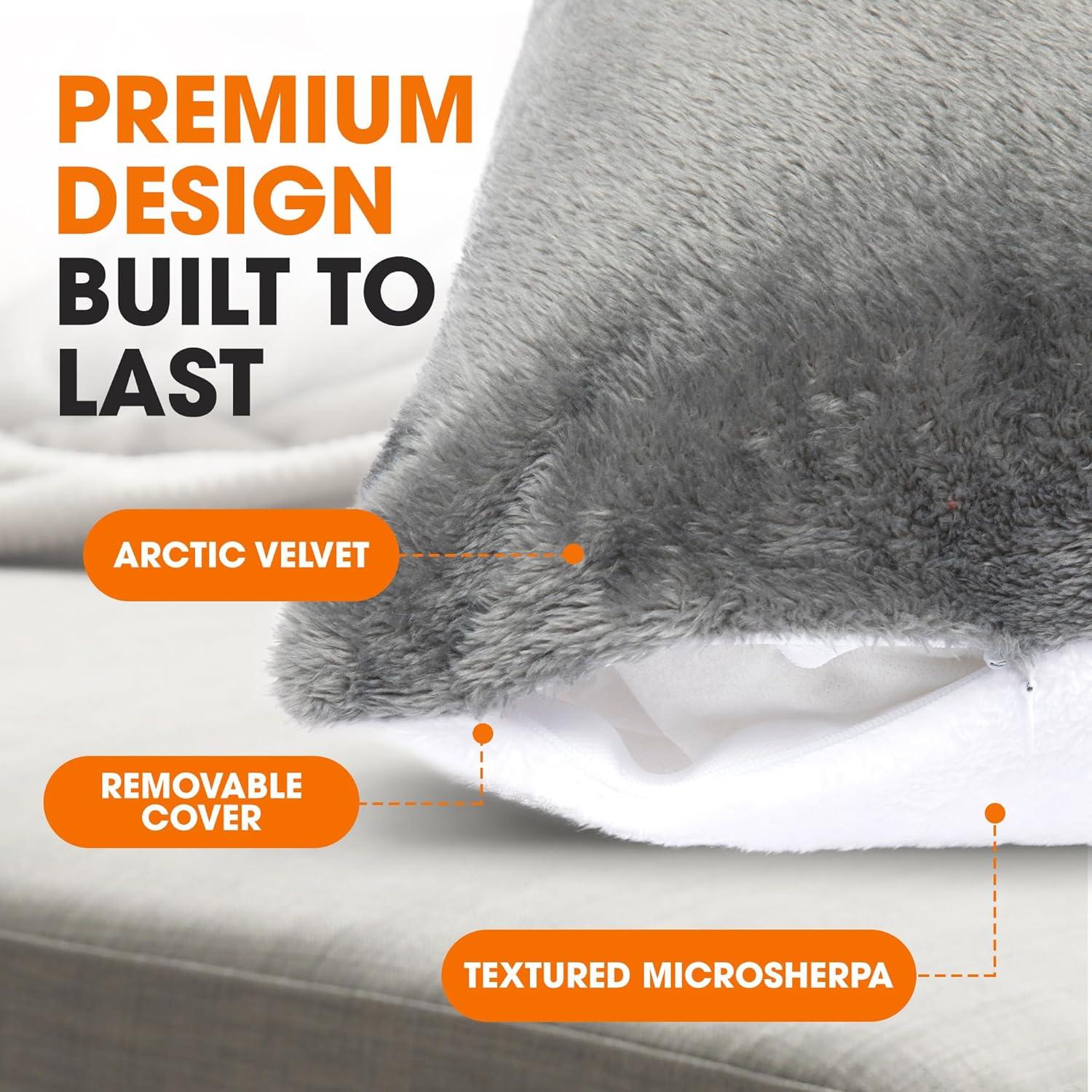 Cheer Collection Reversible Throw Pillow (Set of 2)