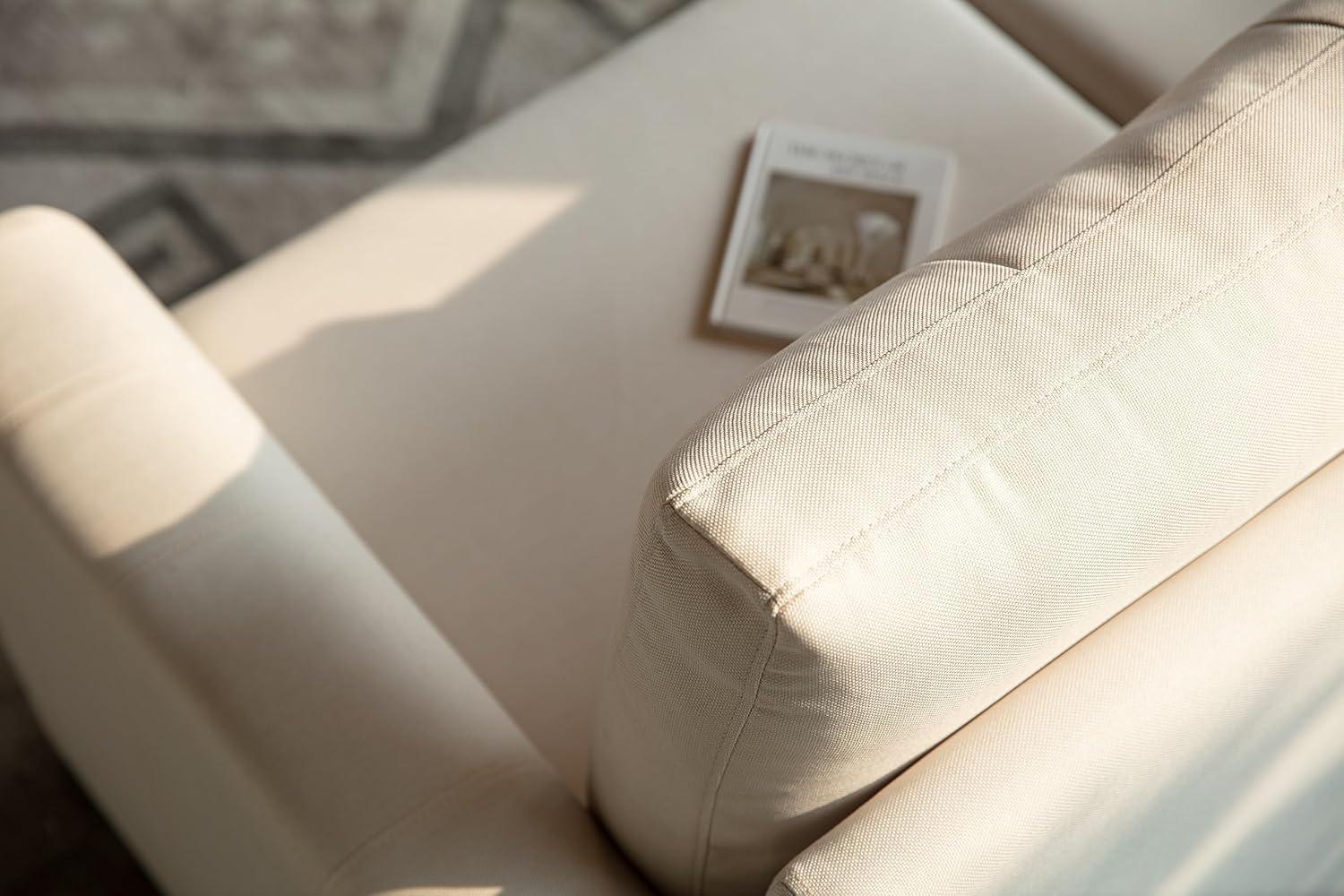 LINSY HOME Oversized Modular Cloud Sectional Sofa, RUBIK III 7 Seat Storage Couches and Sofas, Sectional Couches for Living Room with Reversible Chaises, Beige