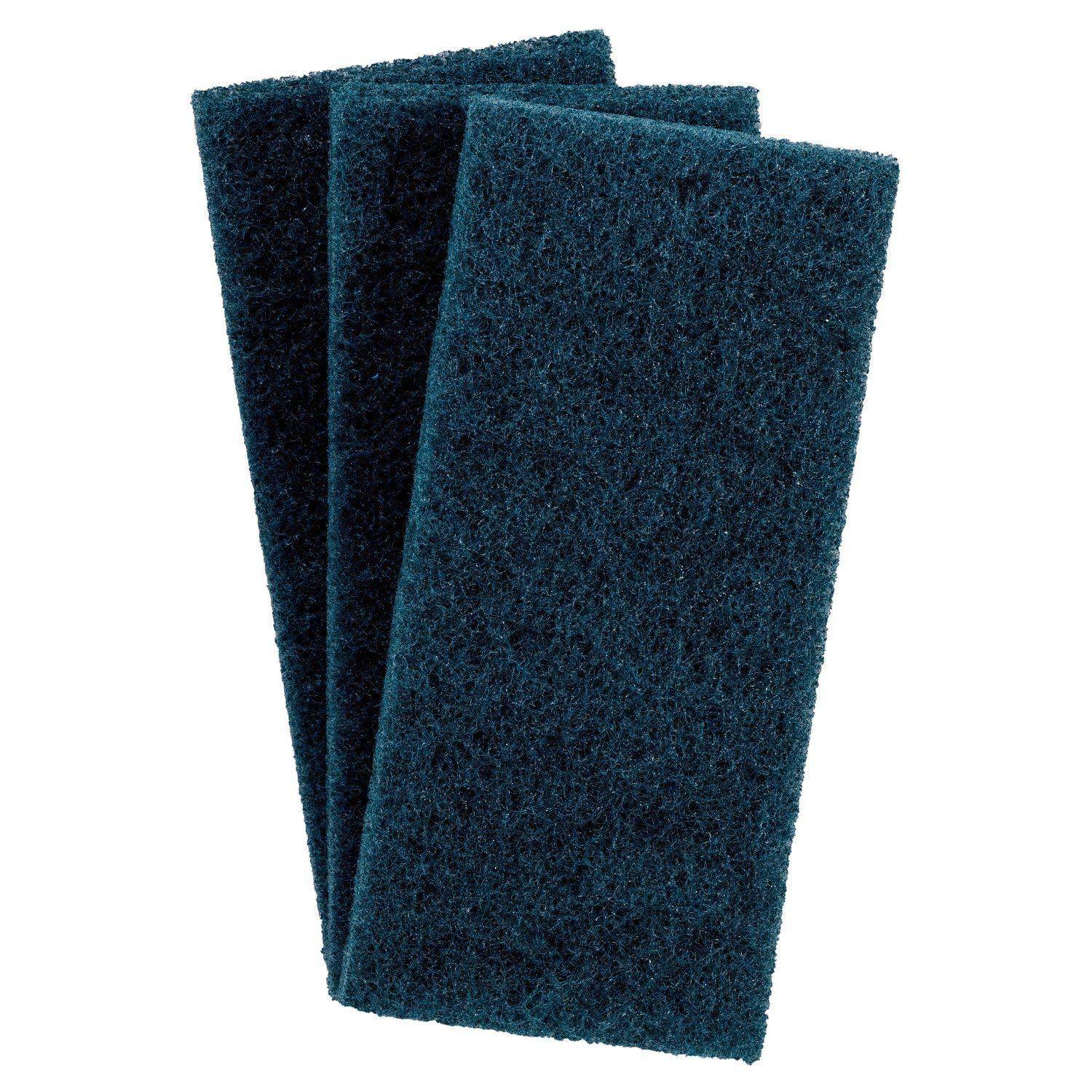 3M 8242 Doodlebug 10 in. x 4.63 in. Scrub Pads - Blue (20/Carton)