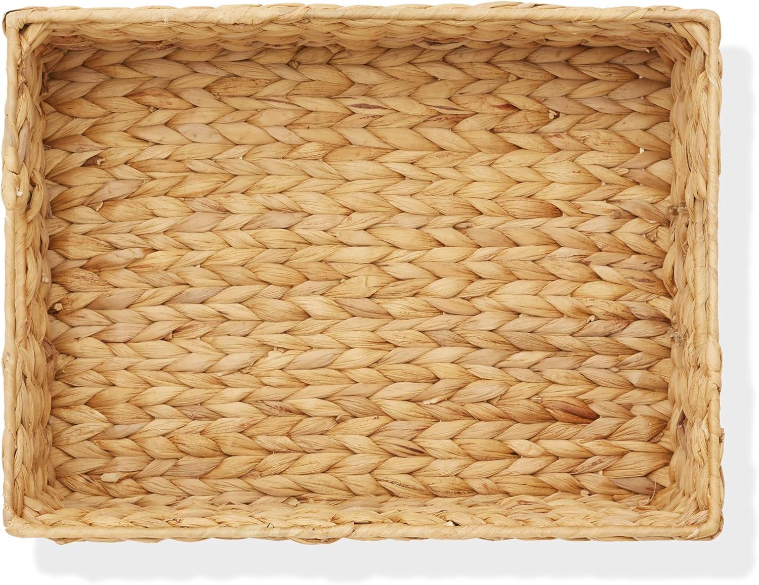 Casafield Casafield Pantry Baskets with Chalkboard Labels and Marker, 10"x13"x5" Storage Bins (Set of 4)