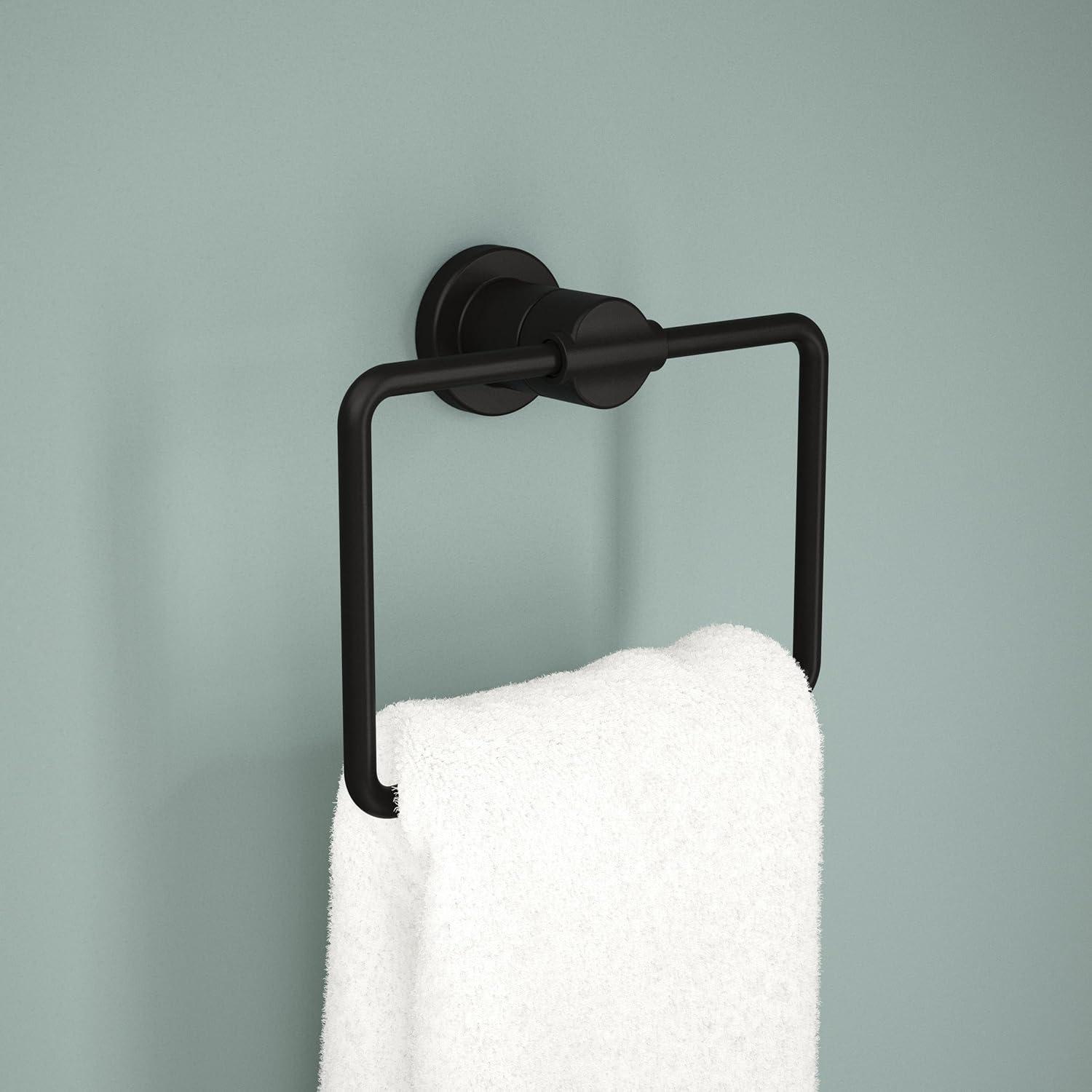 Nicoli Wall Mount Square Closed Towel Ring Bath Hardware Accessory