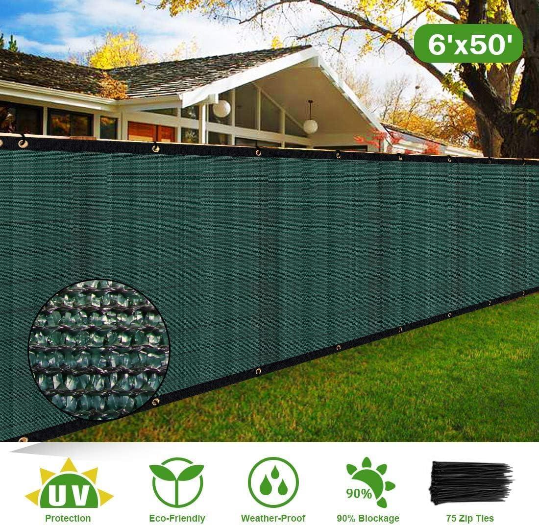 Bibana 6 ft. H x 50 ft. W Composite Privacy Screen