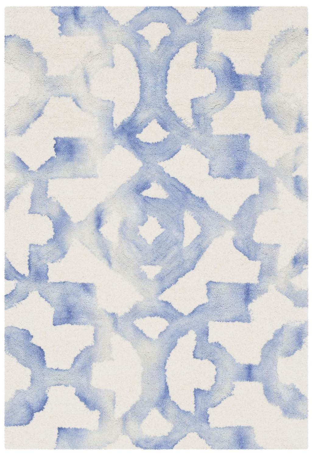 Dip Dye DDY717 Hand Tufted Indoor Accent Rug - Ivory/Blue - 2'x3' - Safavieh