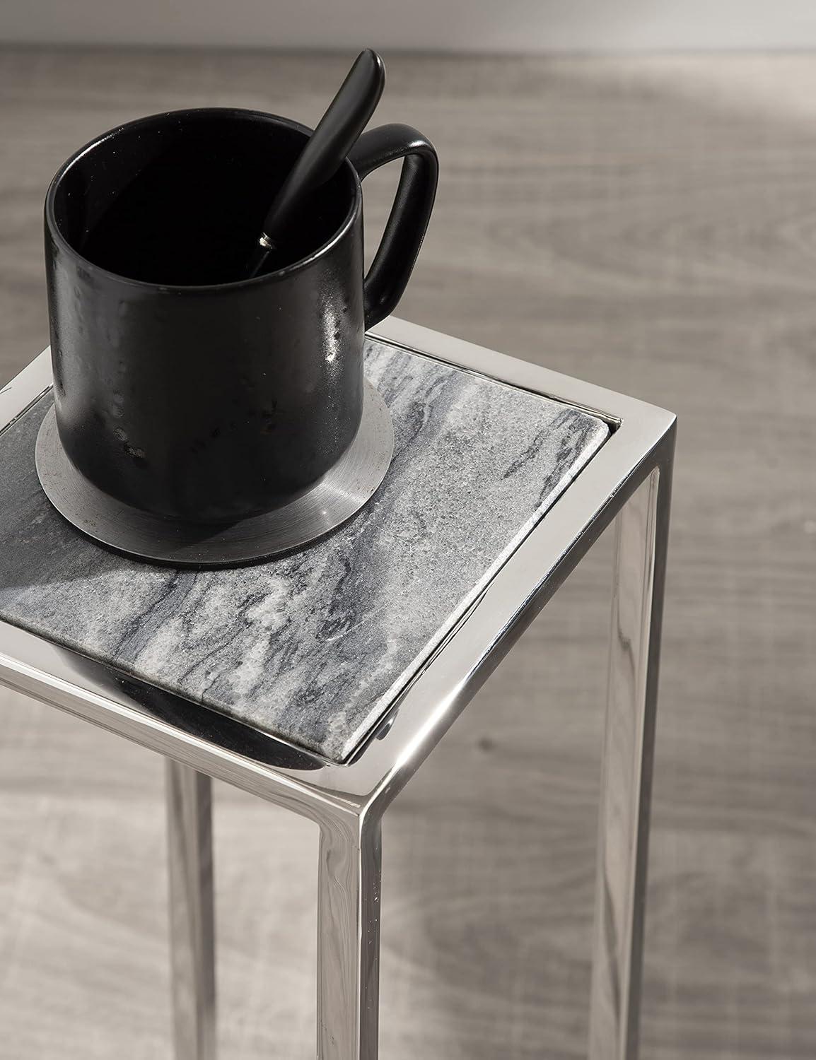 Kate and Laurel Jaspur Square Metal End Table