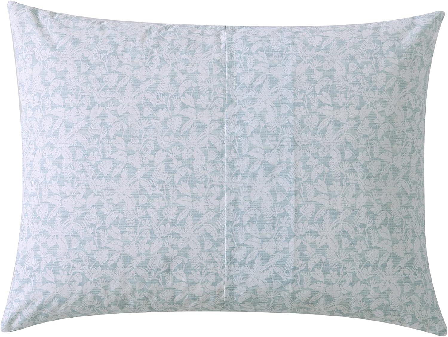 Koya Bay Blue Cotton Queen Duvet Cover Set with Shams