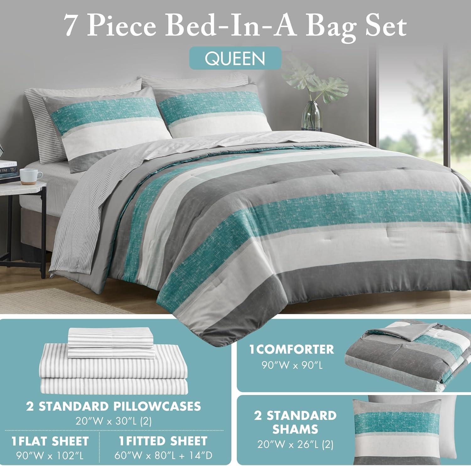 Madison Park Essentials Jaxon Comforter Set with Bed Sheets