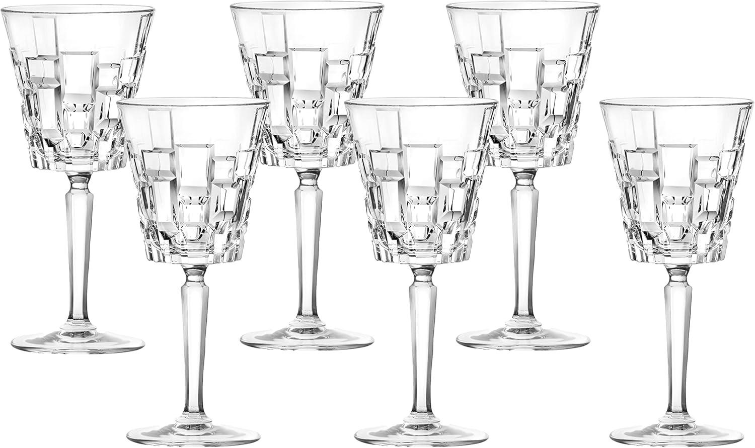 Etna Clear Crystal Red Wine Goblets Set of 6