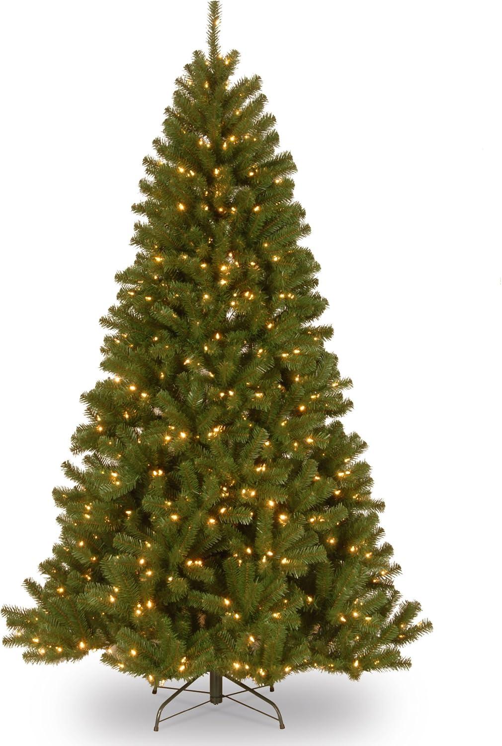 Prelit North Valley Spruce Artificial Christmas Tree Clear Lights - National Tree Company