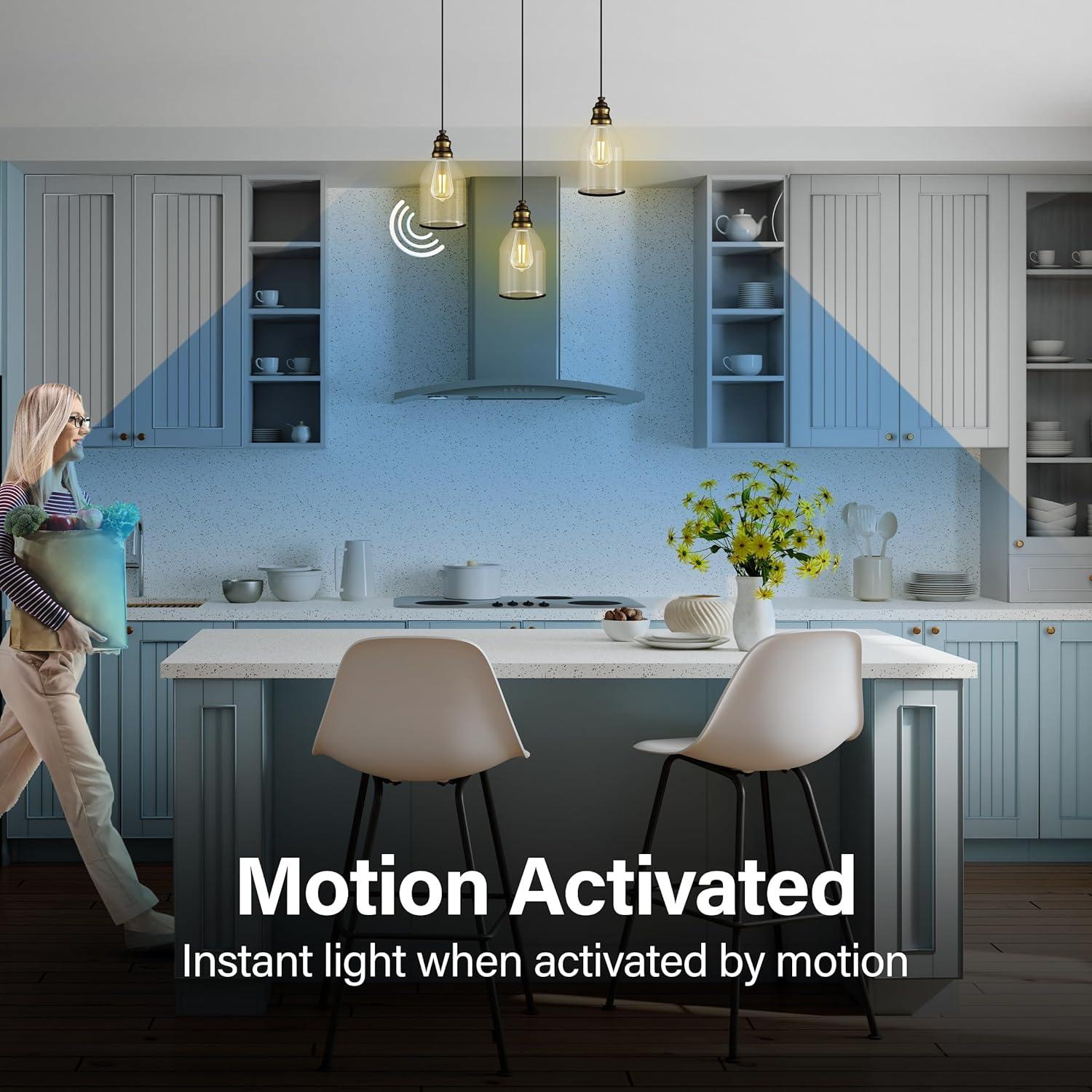 Feit Electric ST19 E26 (Medium) LED Motion Activated Bulb Daylight 60 Watt Equivalence 1 pk