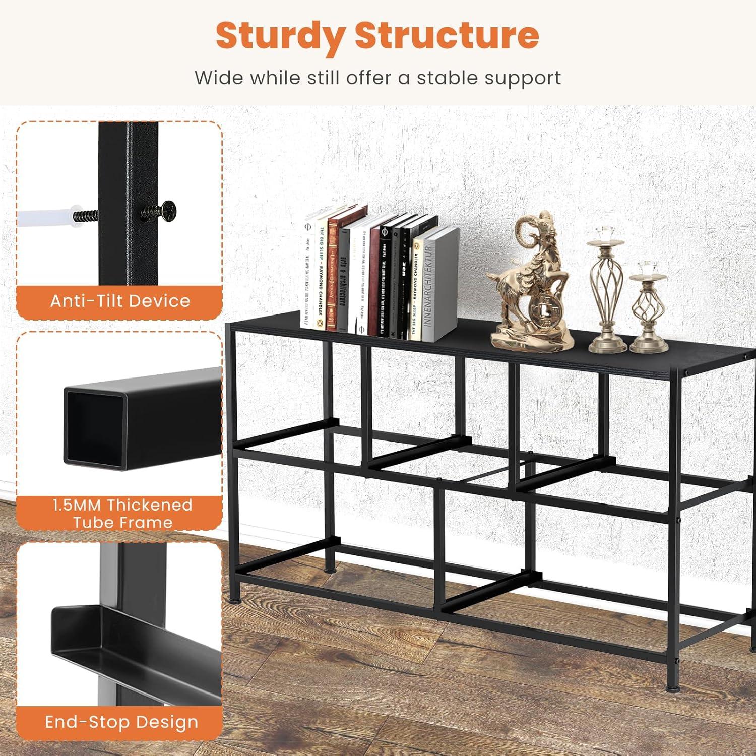 Sweetcrispy Dresser for Bedroom, Wide Chest of Drawers, Fabric Dresser Organizer with 5 Drawers, TV Stand, Storage Organizer Unit with Fabric Bins for Closet, Living Room, Hallway