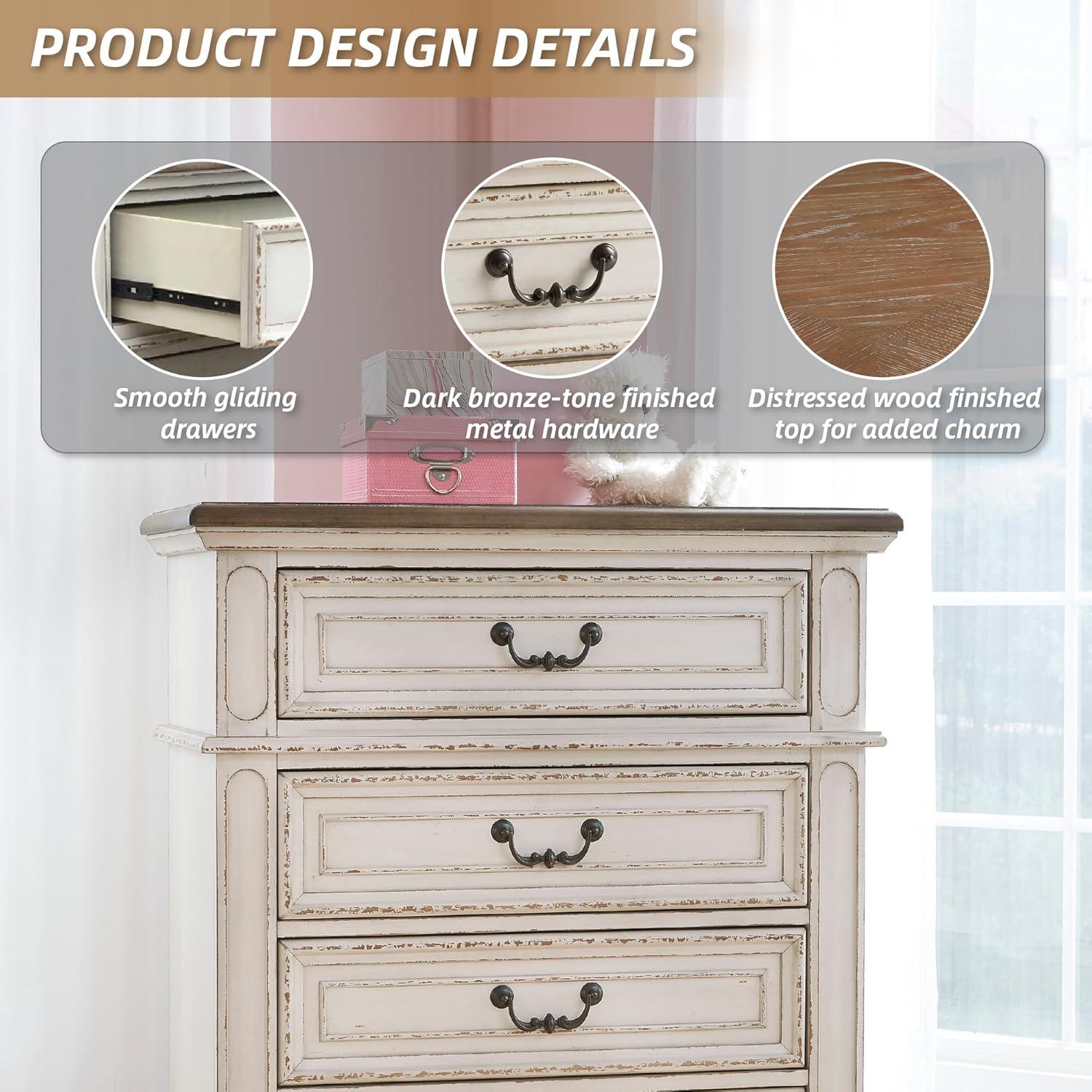 Kelly Clarkson Home Hayley 34'' W 5 - Drawer Dresser