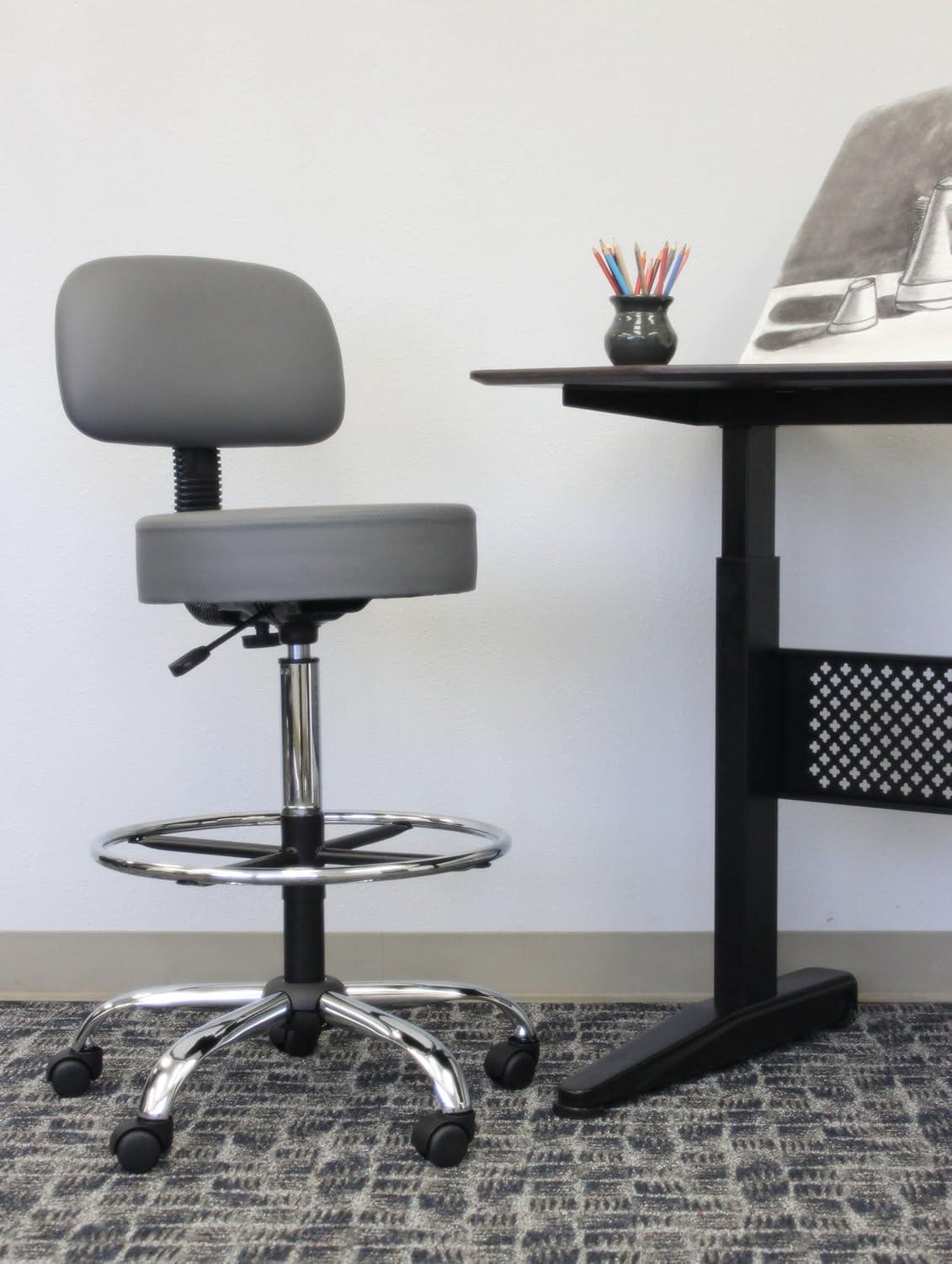 Boss Office Products Vinyl Drafting Chair