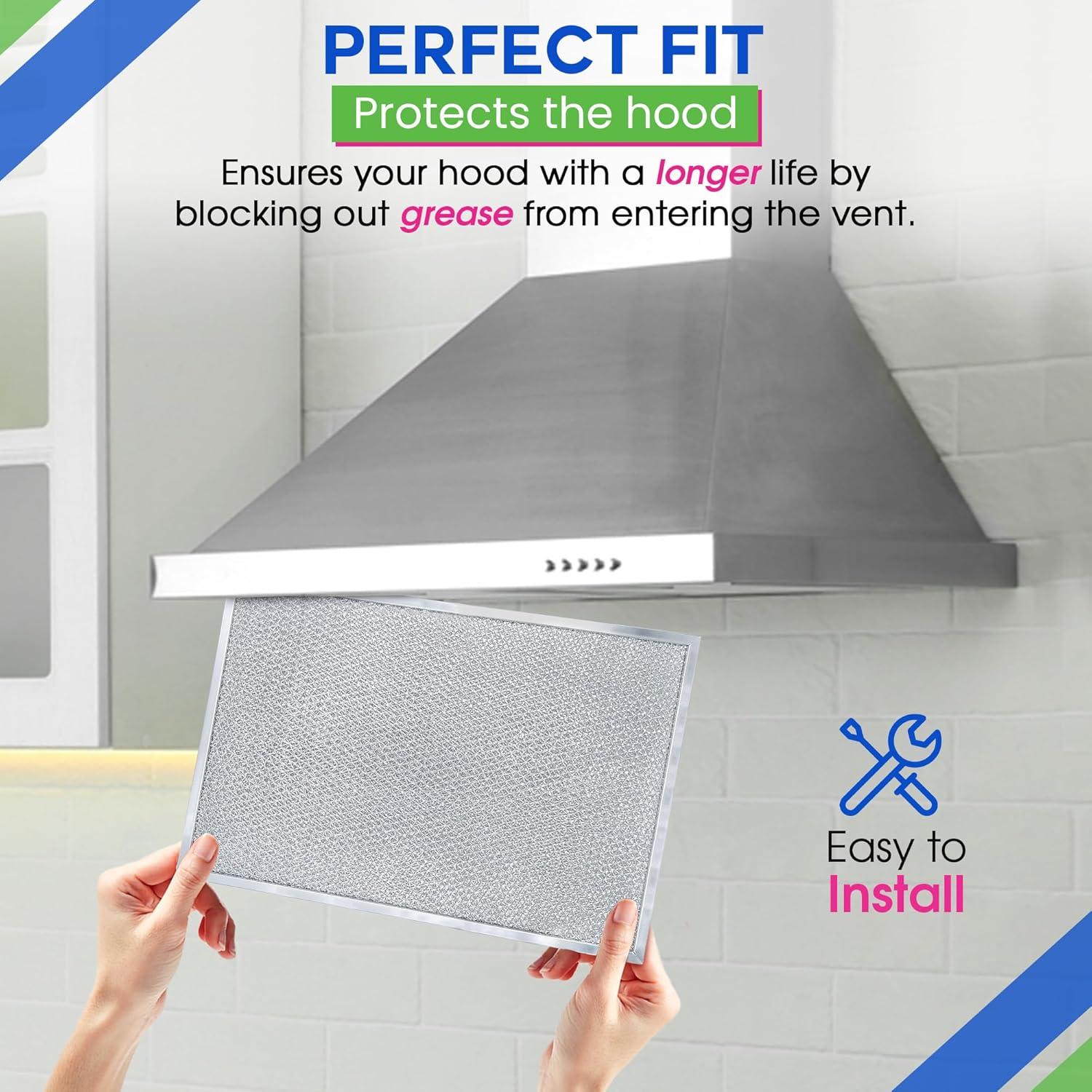 Range Hood Filter Replacement for BPS1FA36 17.35 x 11.80 Inch Broan Range Hood Filter and Allure Range Hood Filter - Hood Vent Filter for Range Hood - Filters Grease Entering the Stove Overhead