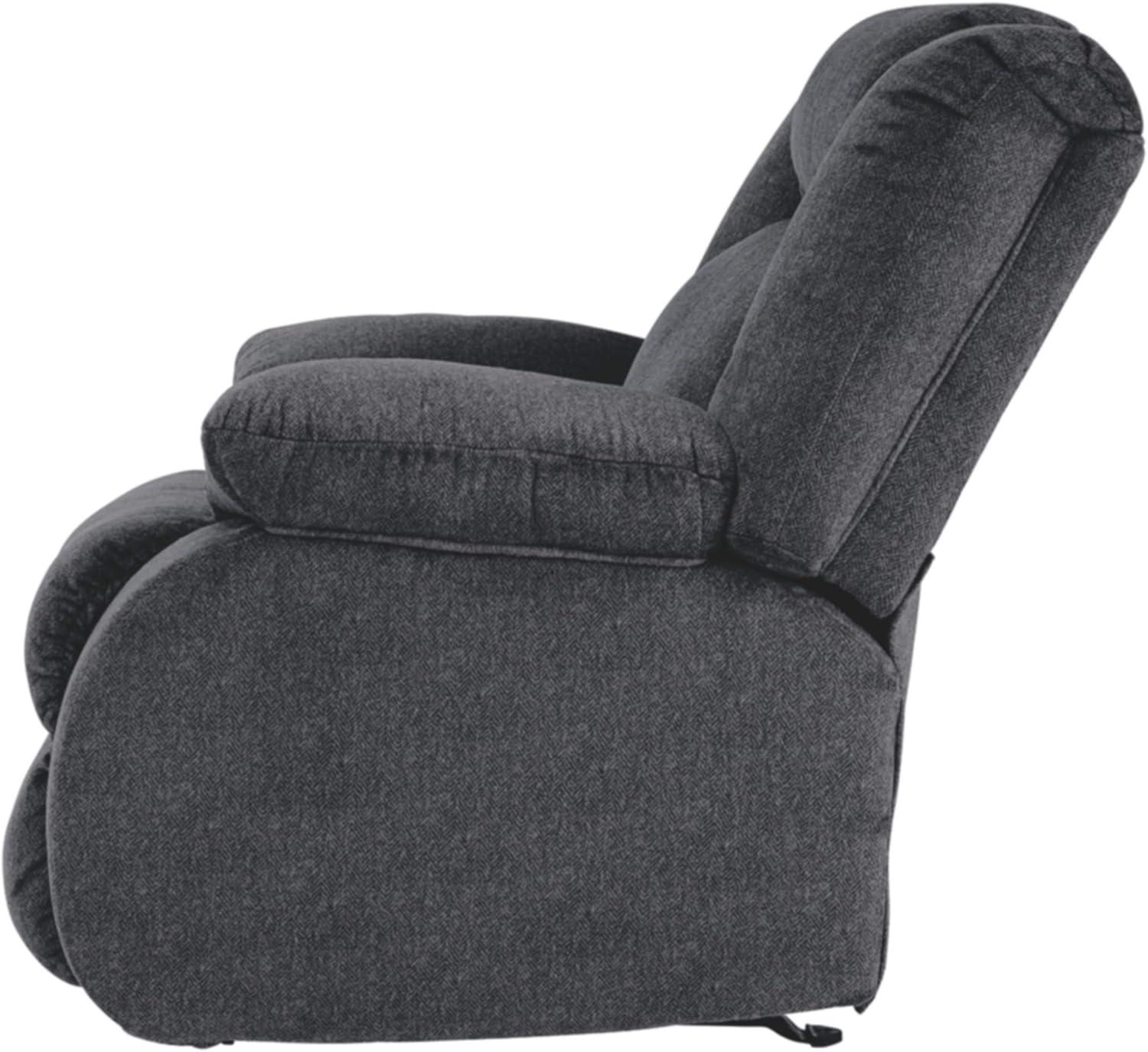 Ashley Furniture Burkner Dark Gray Power Recliner