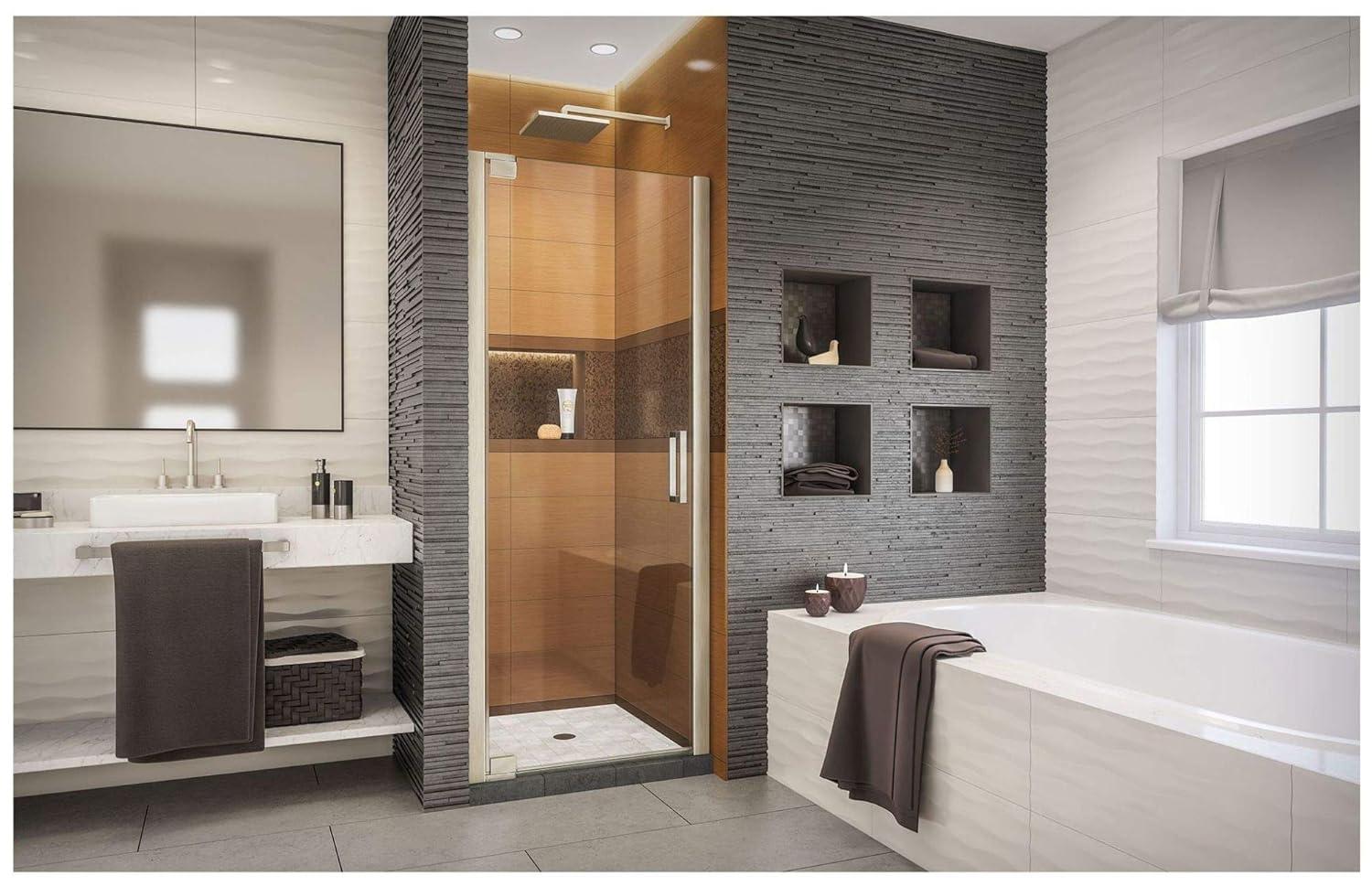DreamLine Elegance-LS 27" W x 72" H Pivot Frameless Shower Door with ClearMax™ Technology SHDR-4327000-09