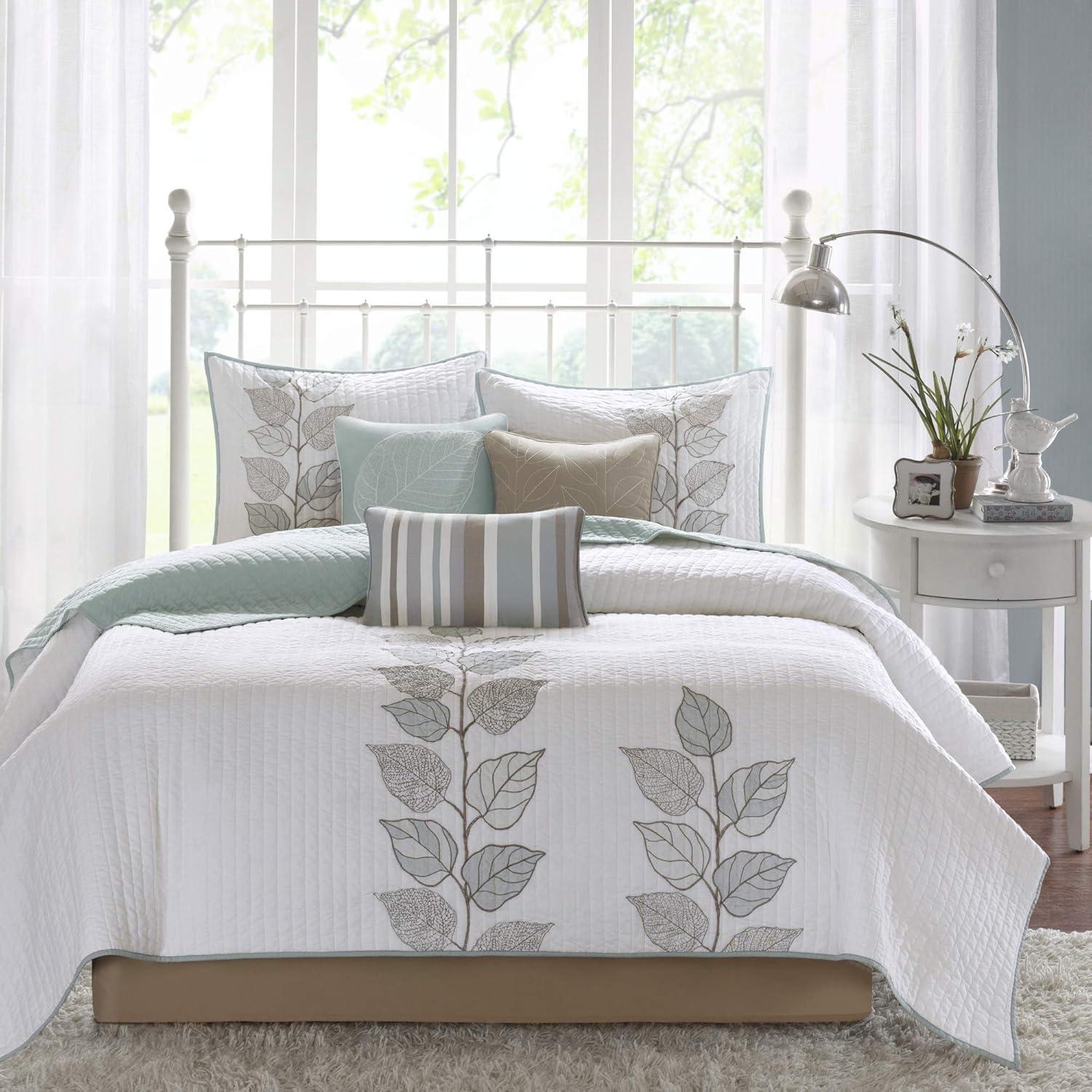 6pc Marissa Reversible Quilted Coverlet Set - Madison Park