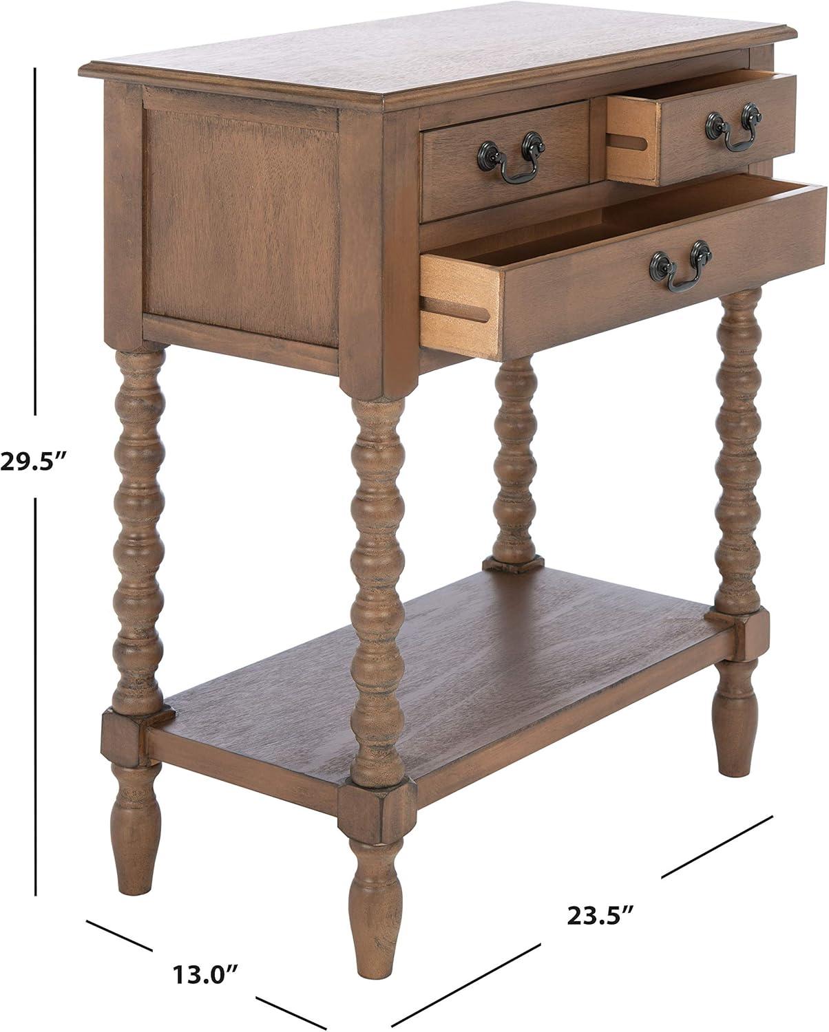 Athena 3 Drawer Console Table  - Safavieh