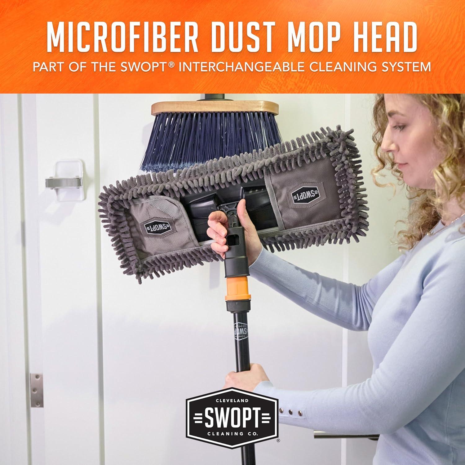SWOPT Head Only 18 in Smooth Surface Microfiber Dust Mop