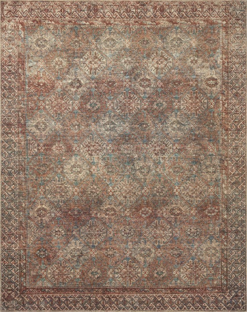 Amber Lewis x Loloi Amber Lewis x Loloi Billie Aqua / Rust Area Rug