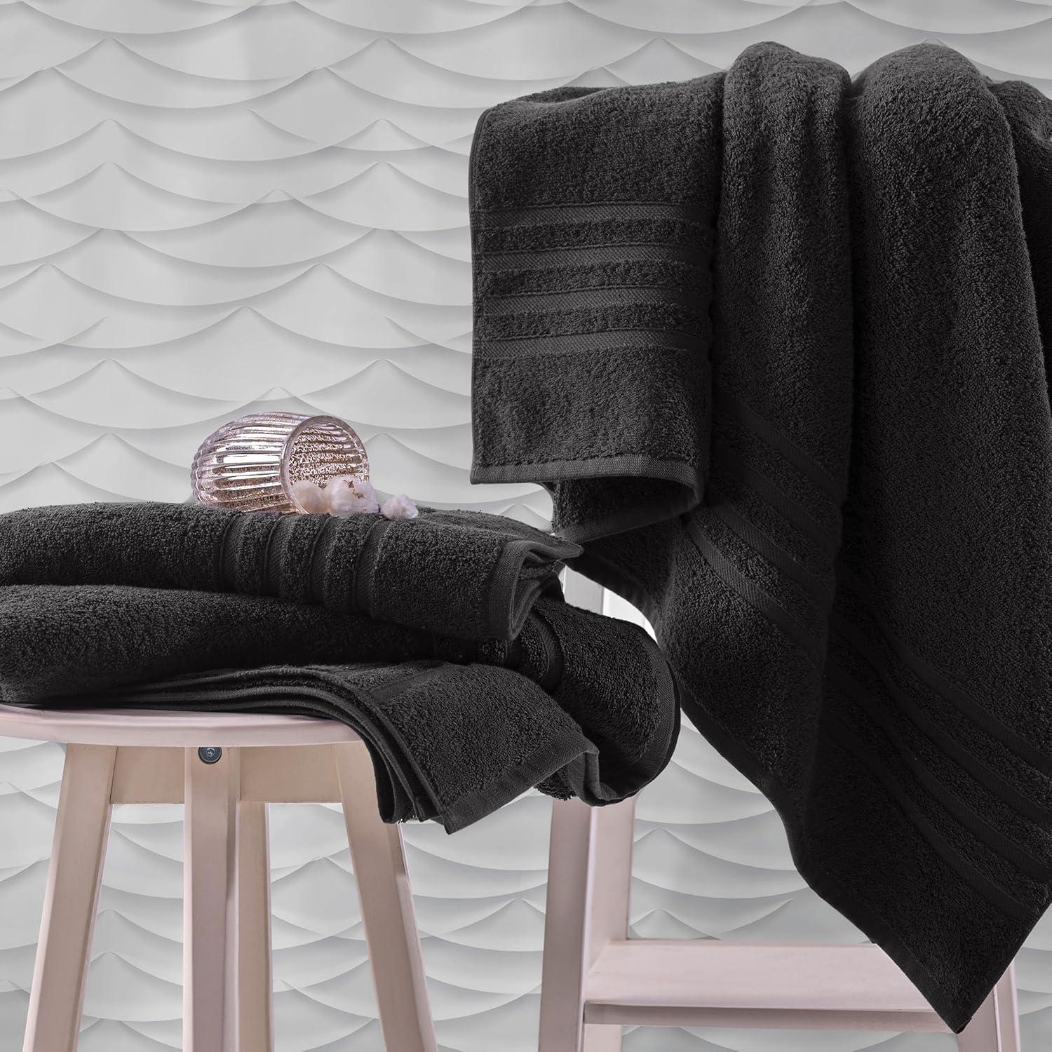 Hammam Linen Burgundy Jumbo Large Bath Sheets Towels 2-Pack Soft and Absorbent, Premium Quality 100% Cotton Towels
