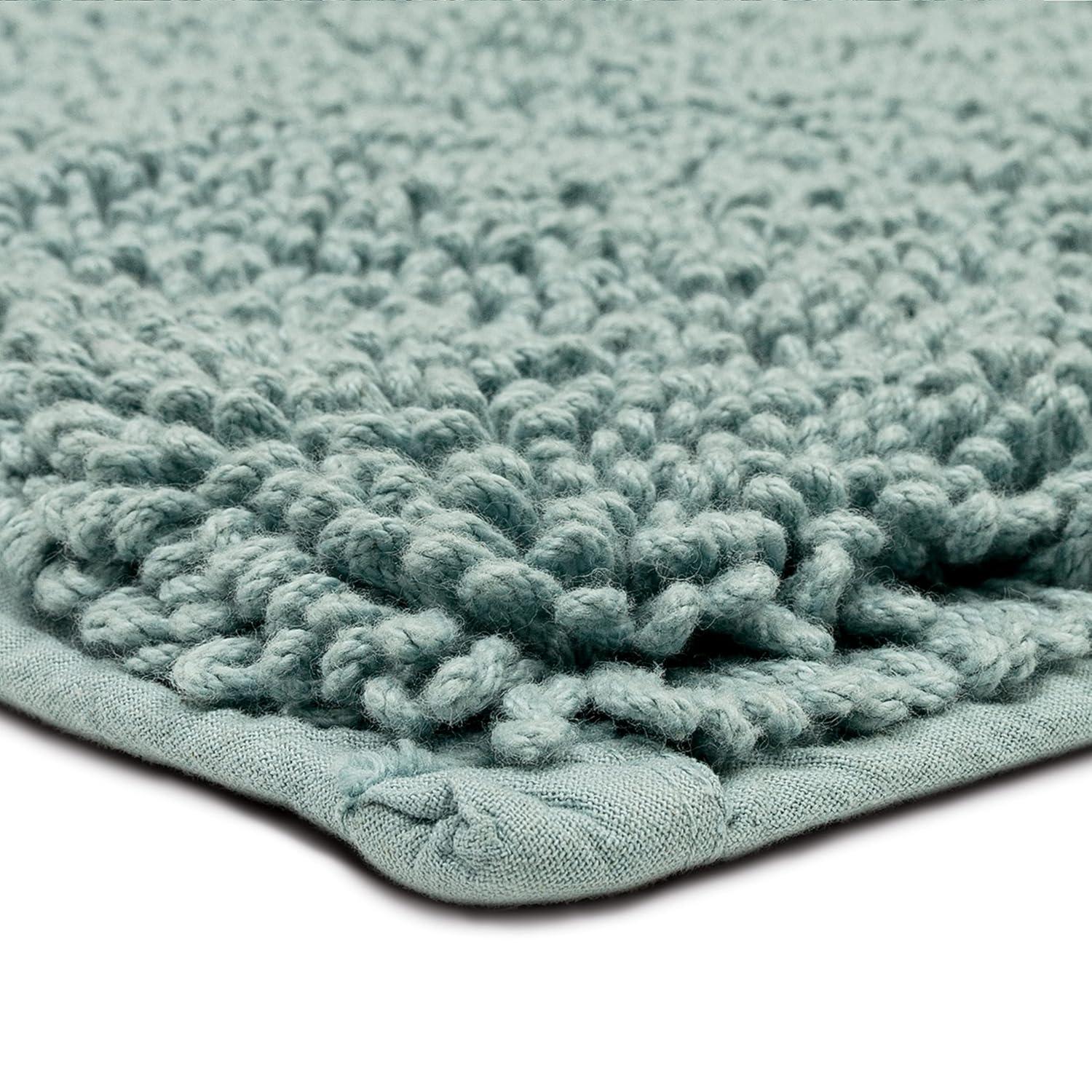Classic Cotton Glacier Blue 2'3" x 3'9" Bath Mat