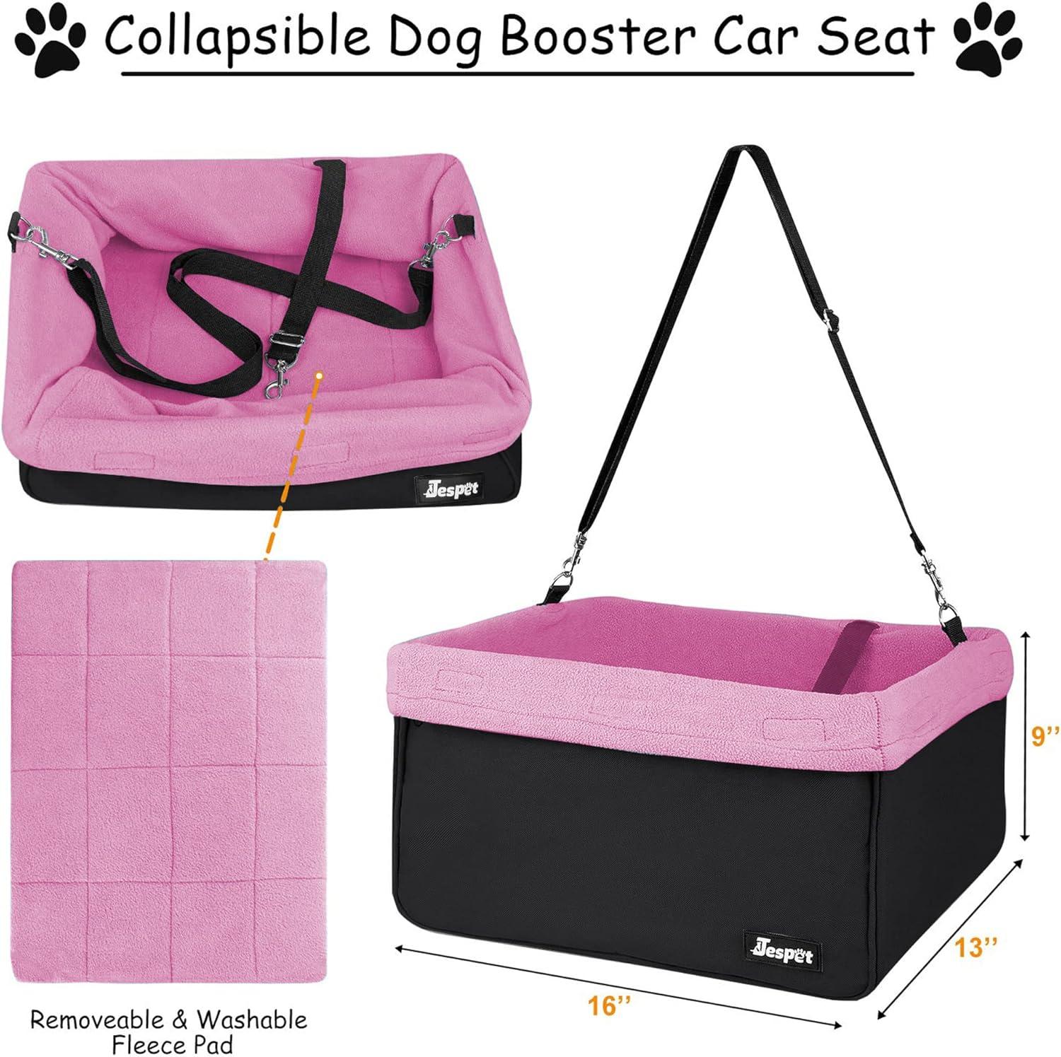 212 Main PCD-42PK 16 in. Booster Dog Car Seat, Pink