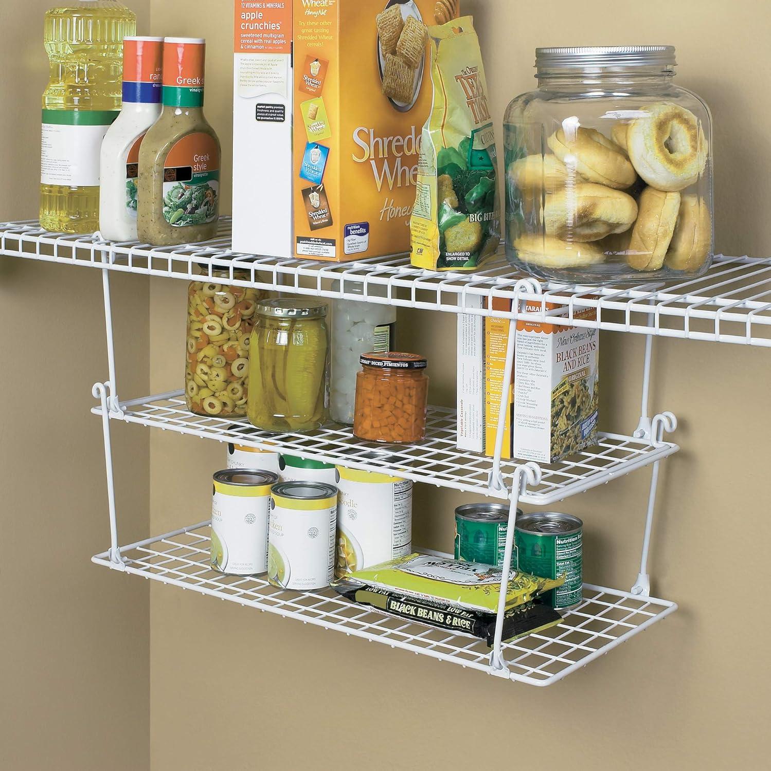 Closetmaid Multi-Purpose Closet Stack and Hang Wire Storage Shelf, White