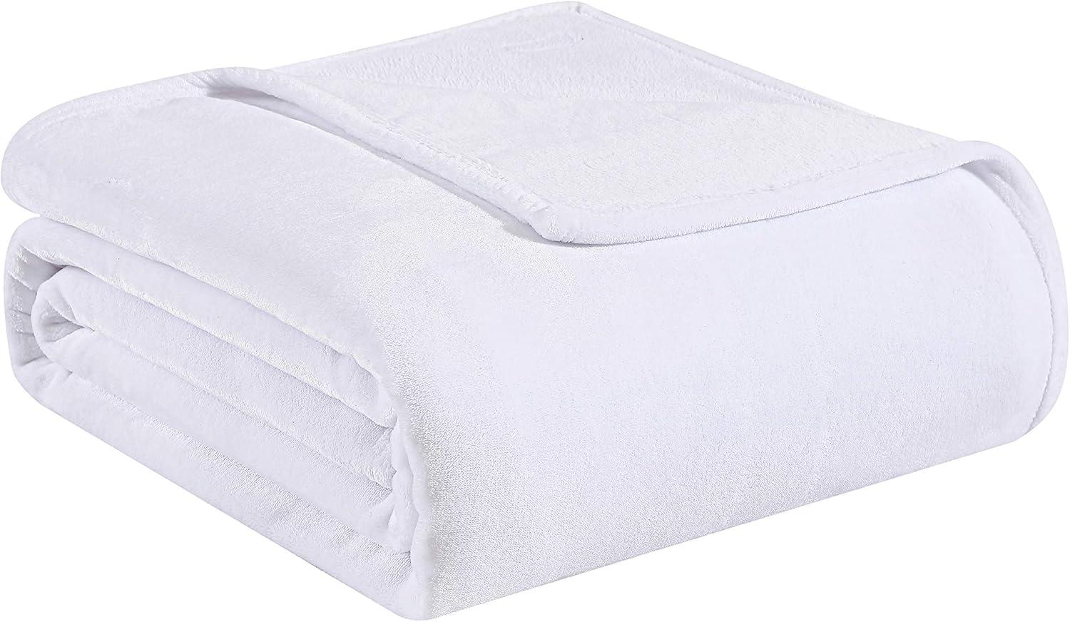 Tommy Bahama Solid Ultra Soft Plush Reversible Blanket