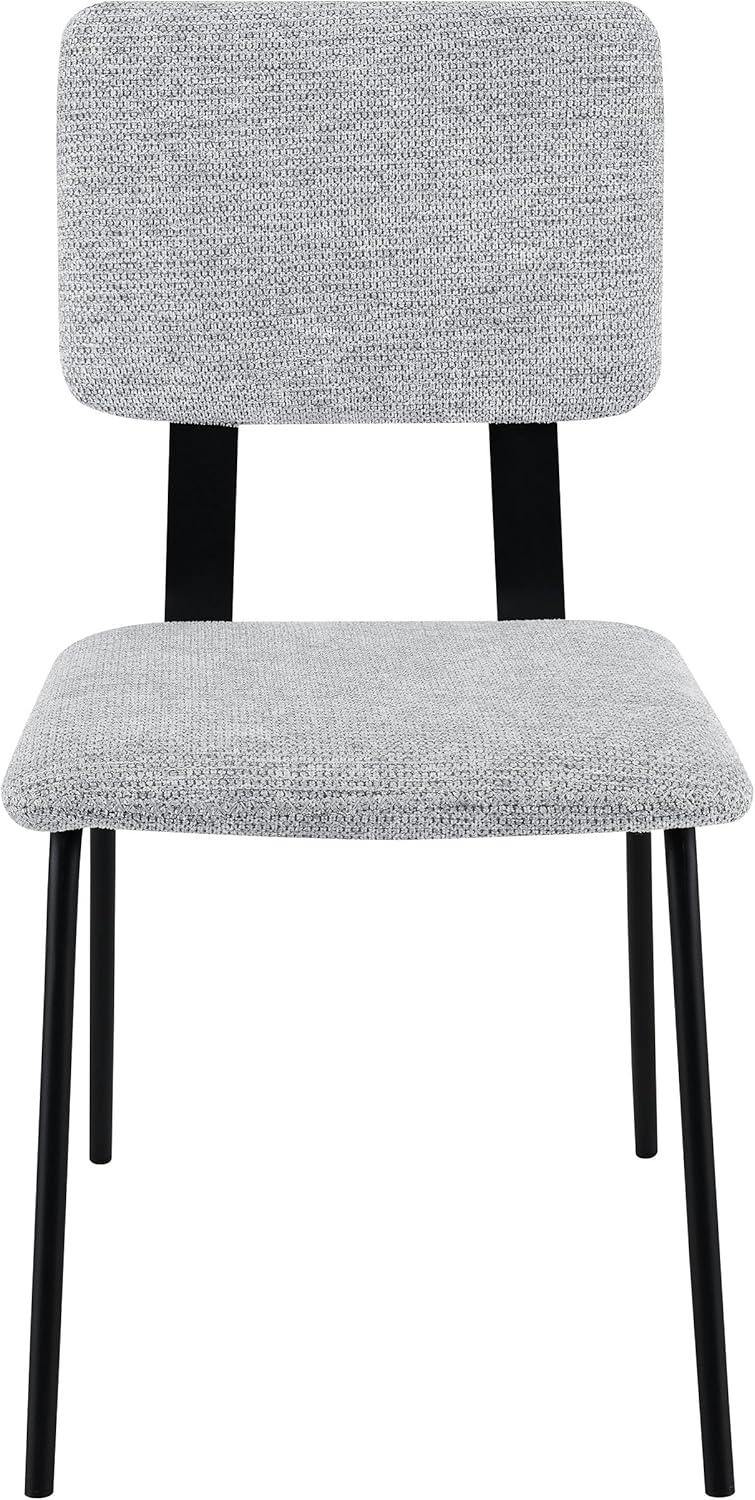 Coaster Calla Contemporary Fabric Upholstered Dining Side Chair in Gray