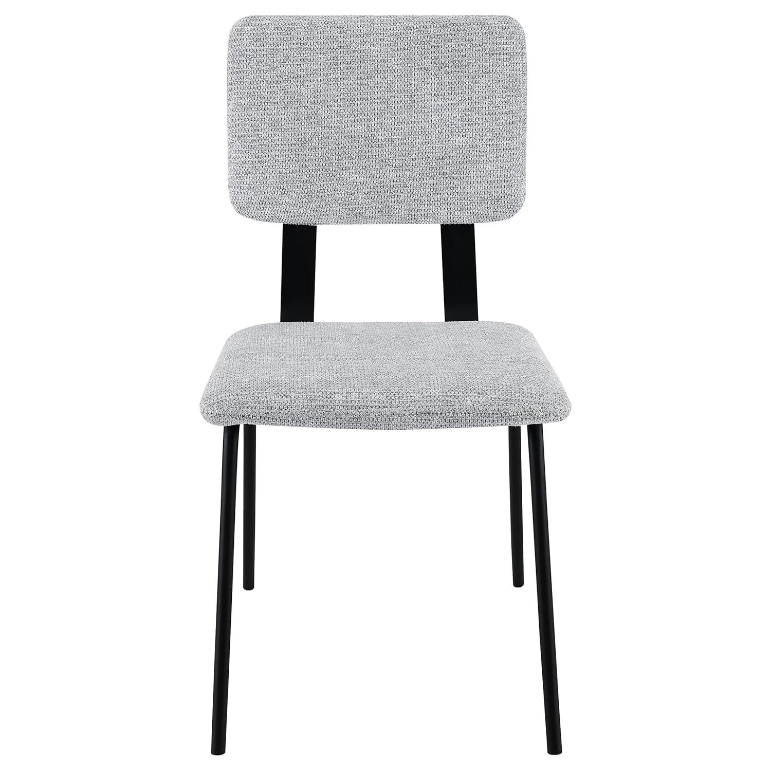 Coaster Calla Contemporary Fabric Upholstered Dining Side Chair in Gray