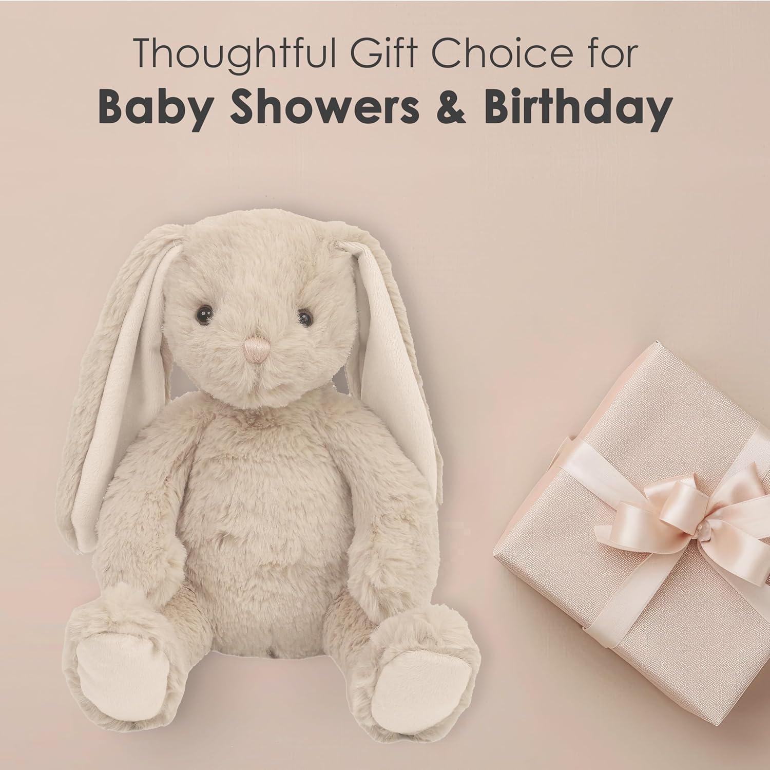 Buffy Beige Plush Bunny Toy for Easter, 15 inches