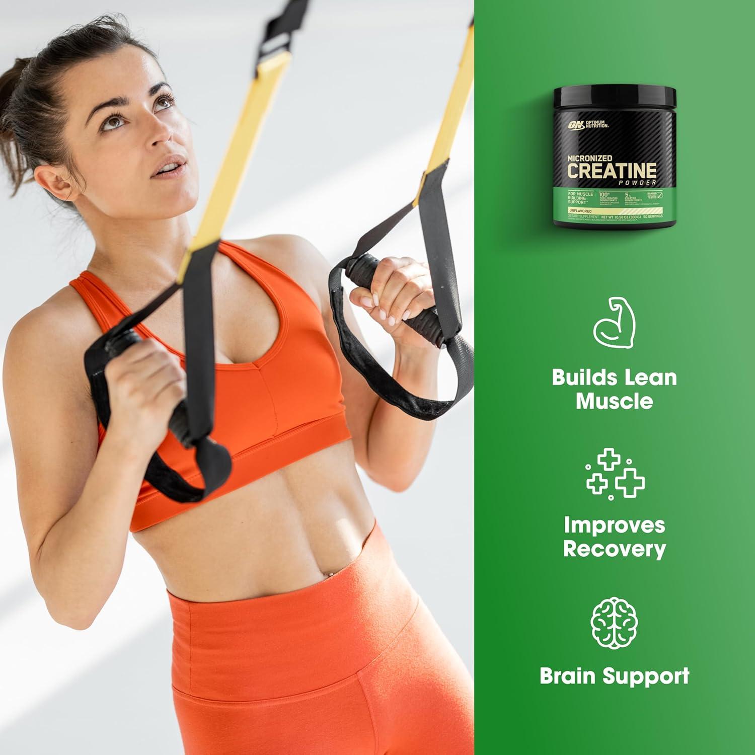 Optimum Nutrition Creatine Sports Nutrition Supplement Powder - 300g: Energy, Dieting, Powder Form